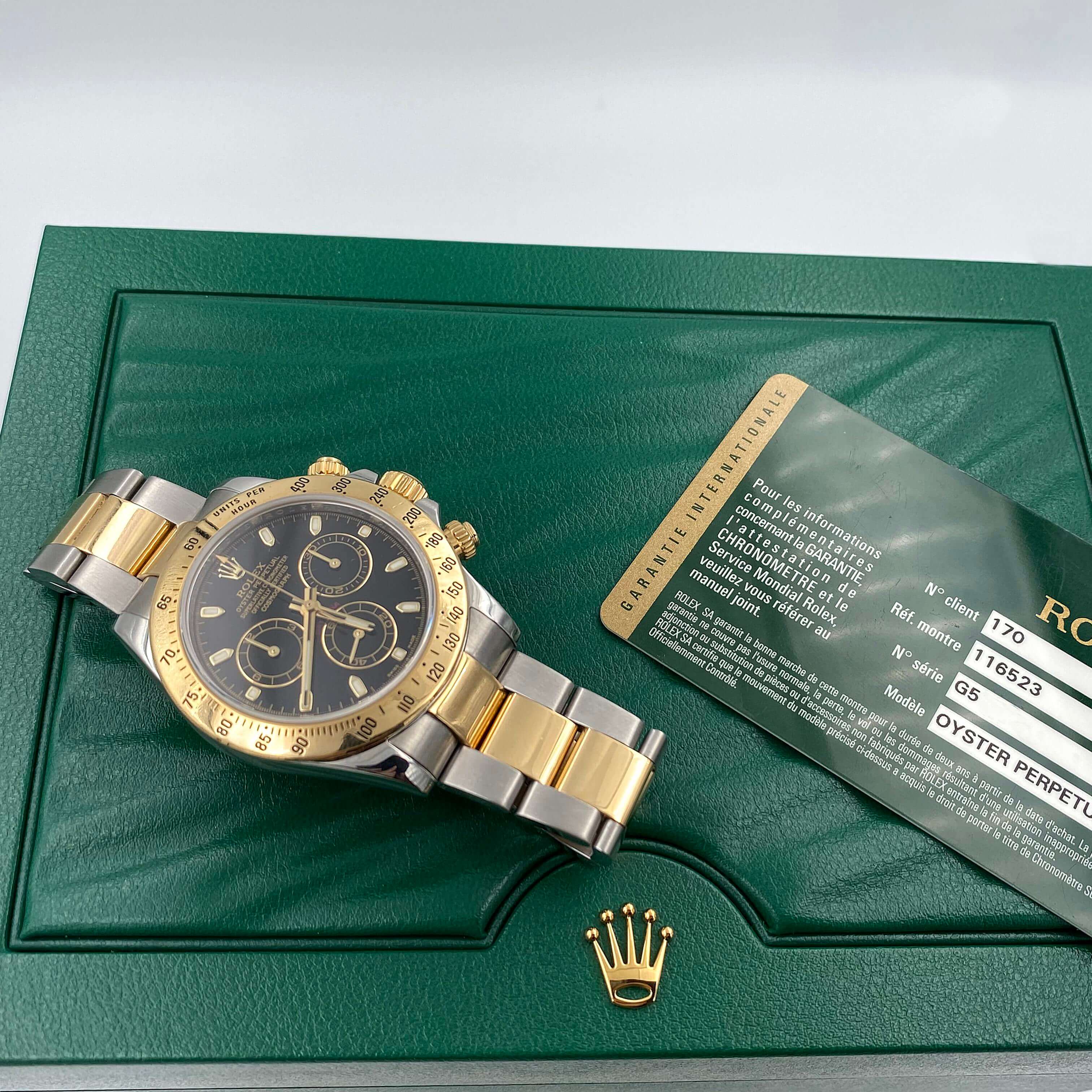 Rolex Daytona ref. 116523 Steel/Gold Black Dial - Full Set Card Italy 2012 - Image 5