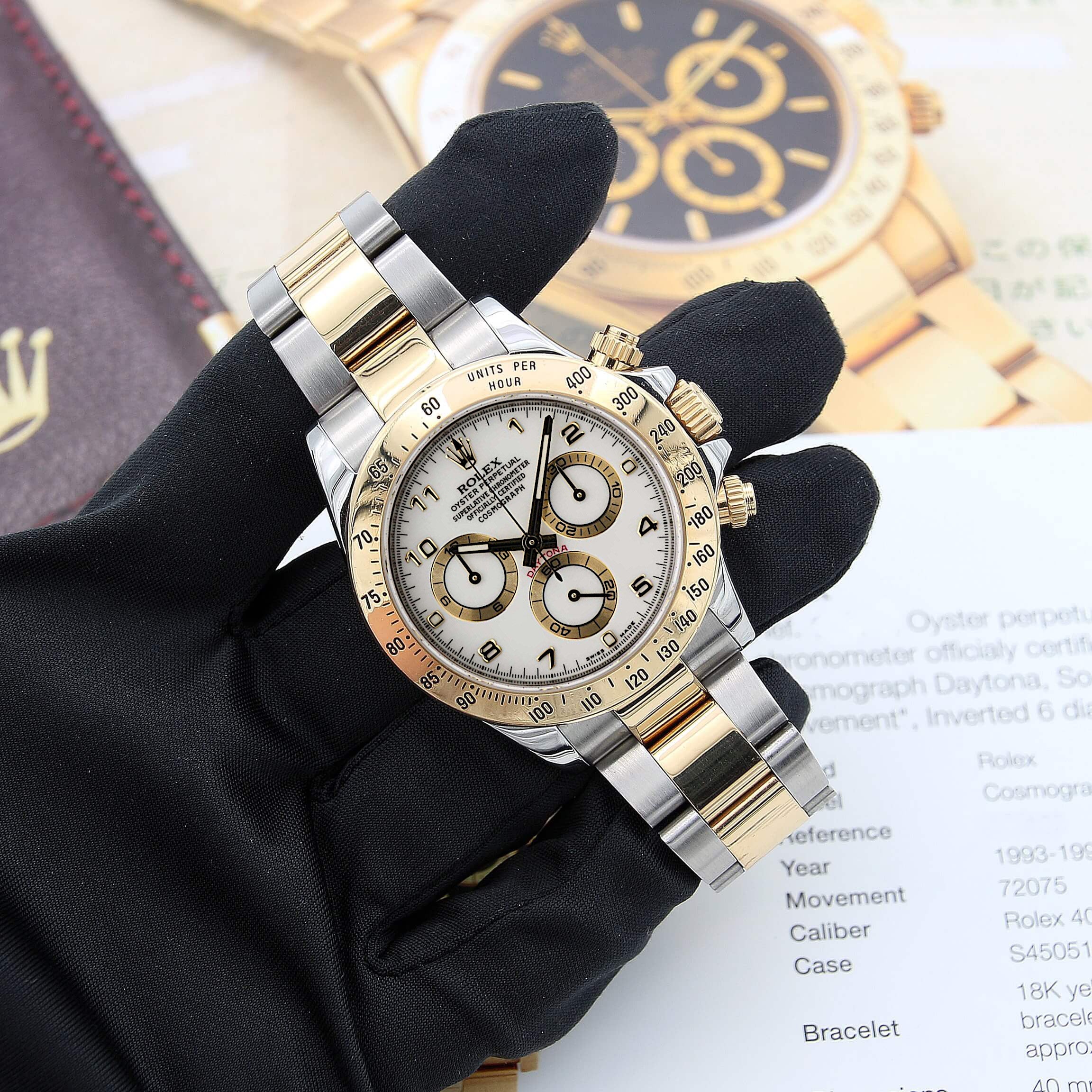 Rolex Daytona ref. 116523 - White Arab Dial - Full Set - Image 4