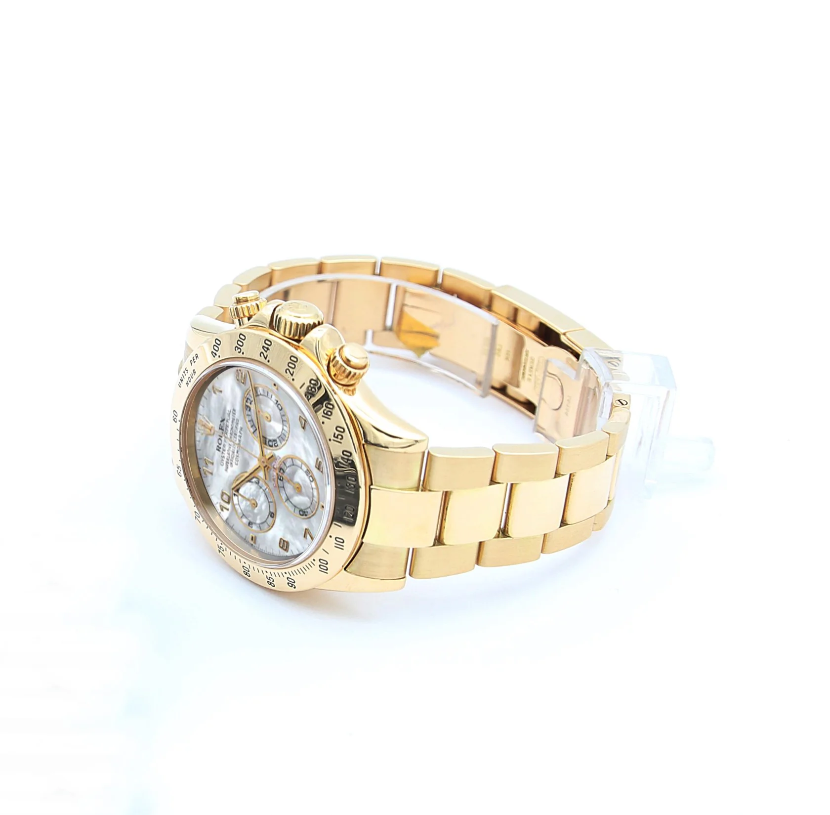 Rolex Daytona ref. 116528 - 18K Yellow Gold MOP Arabic dial - Full Set - Image 3