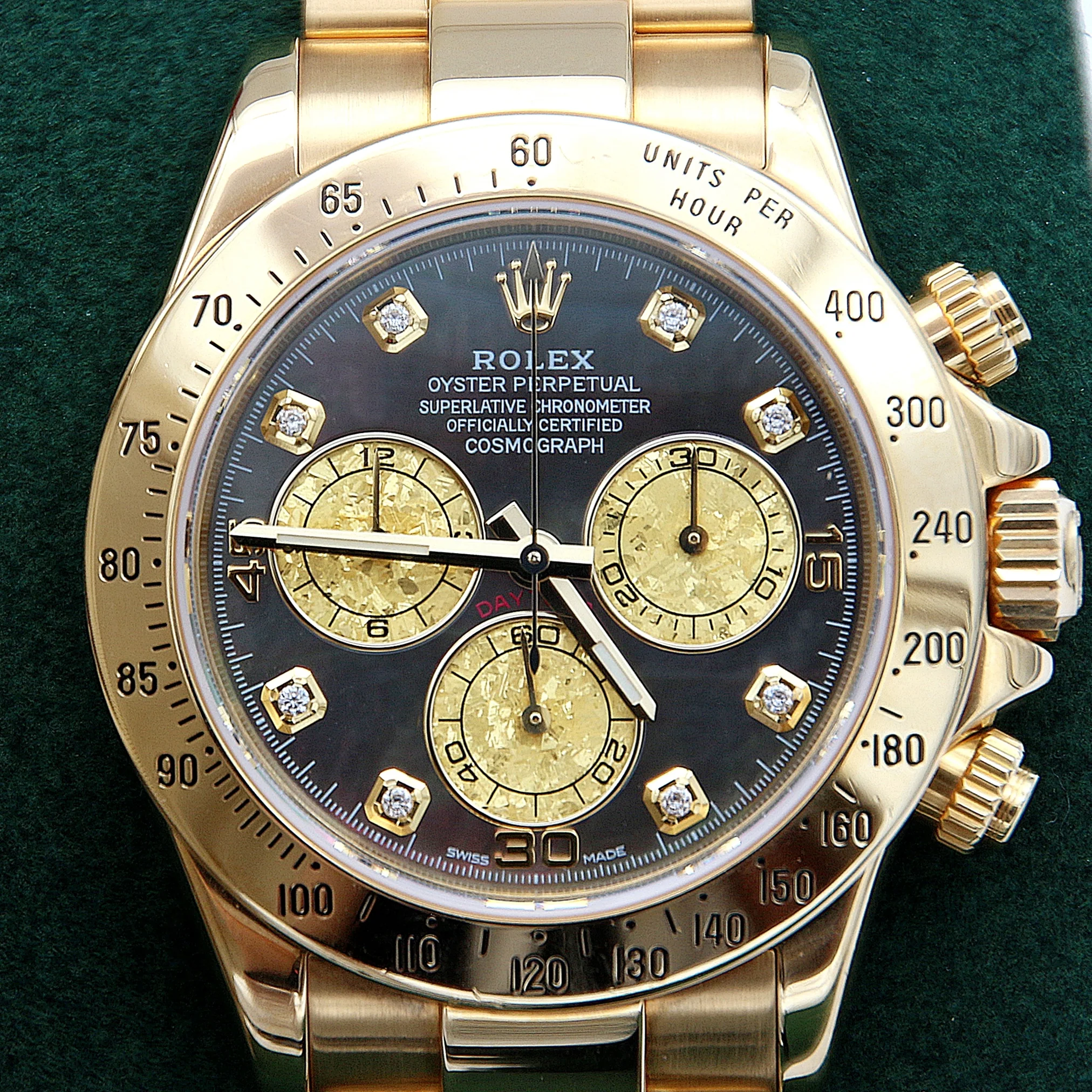 Rolex Daytona ref. 116528 Crystal Gold dial - Full Set