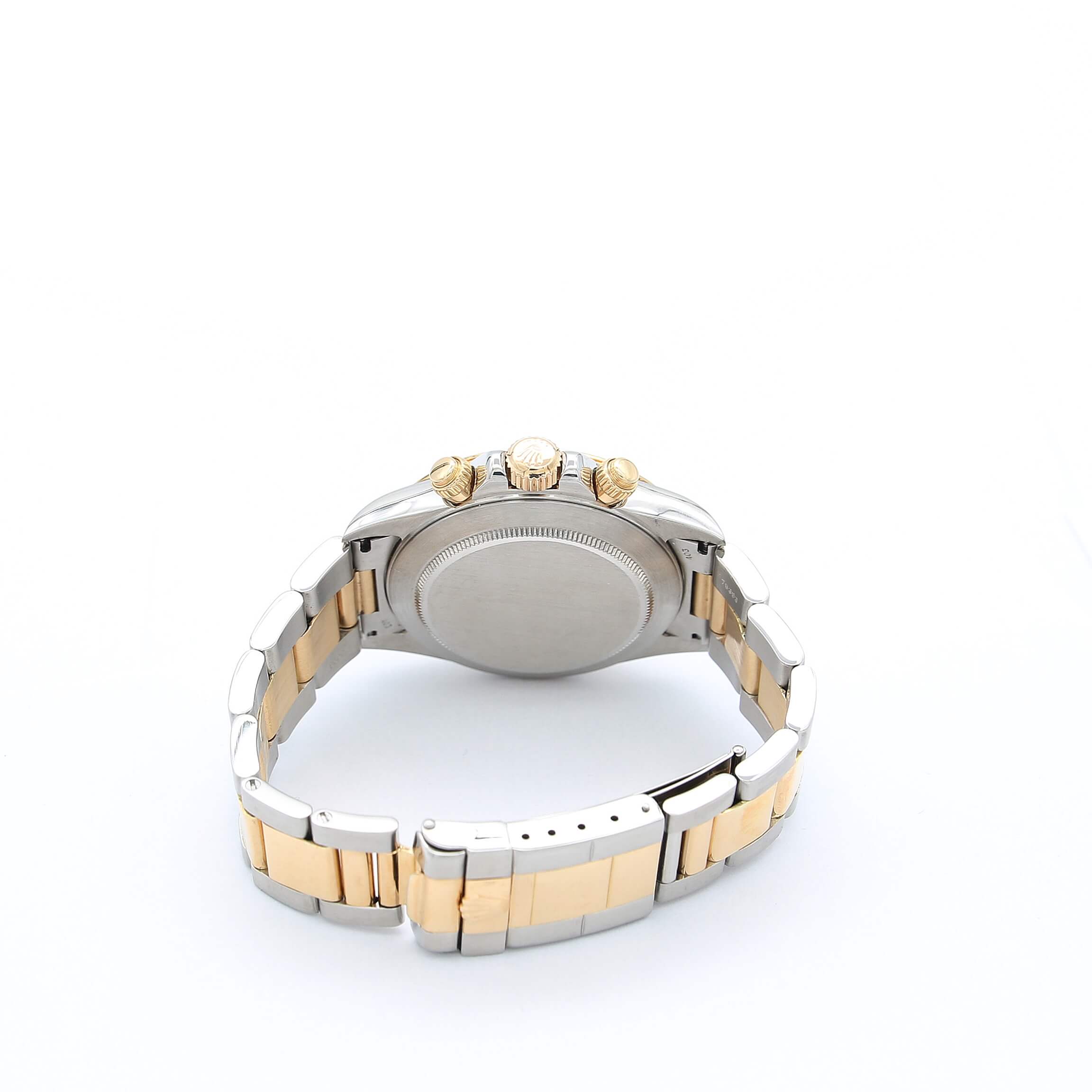 Rolex Daytona ref. 16523 Steel and Gold Champagne Dial with Diamonds Oyster Bracelet - Full Set - Image 7