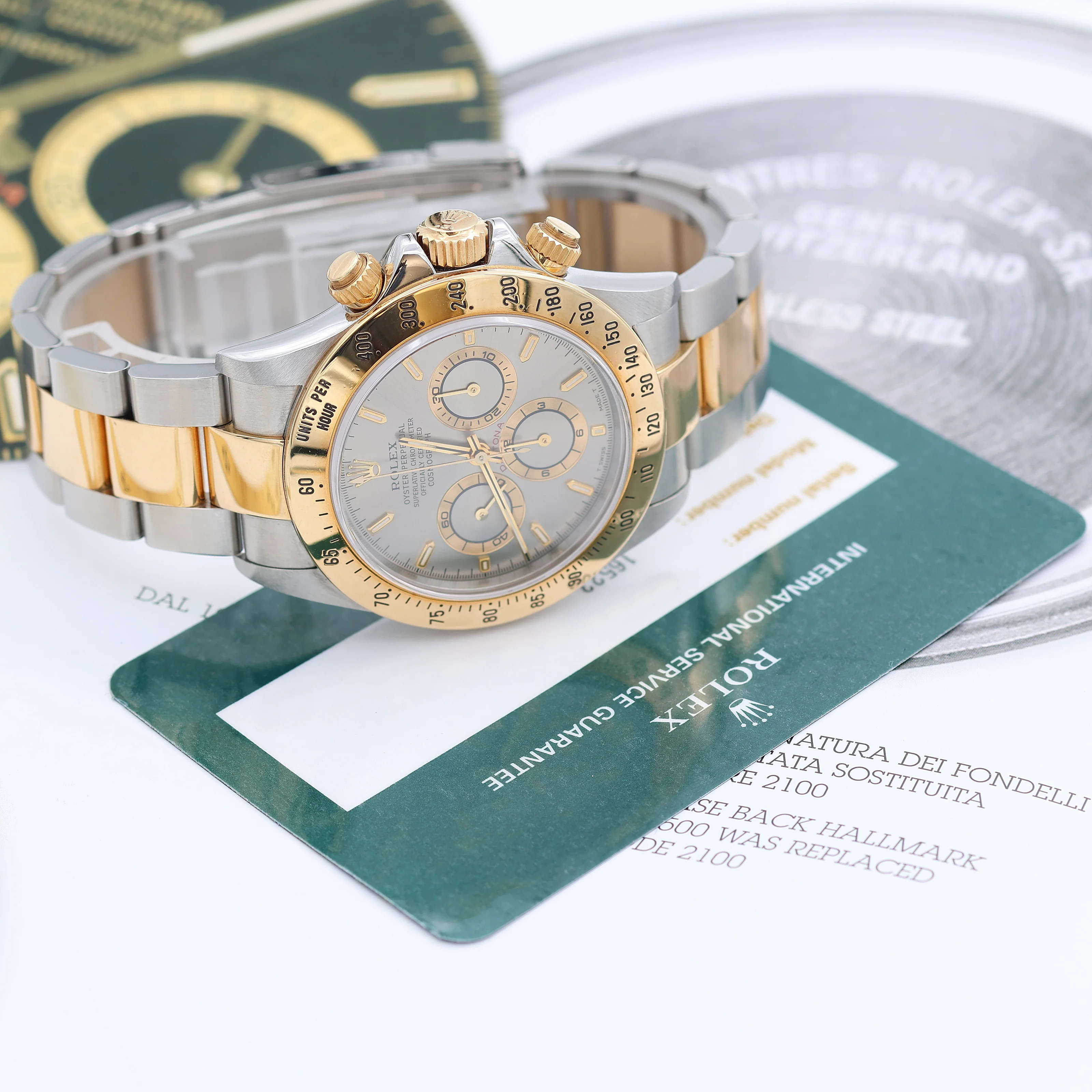 Rolex Daytona ref. 16523 Steel and Gold Grey Dial Oyster Bracelet - Image 2