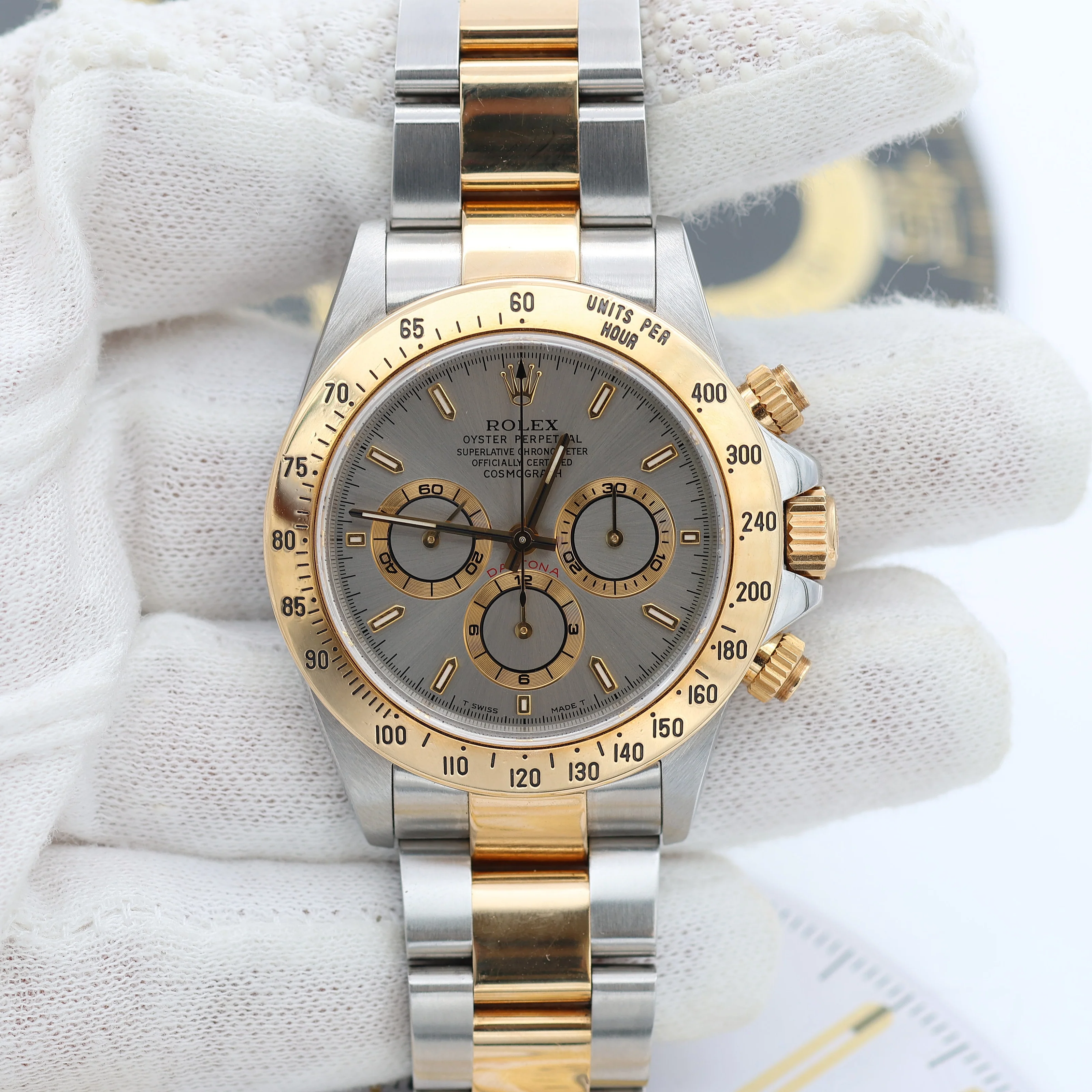Rolex Daytona ref. 16523 Steel and Gold Grey Dial Oyster Bracelet - Image 4