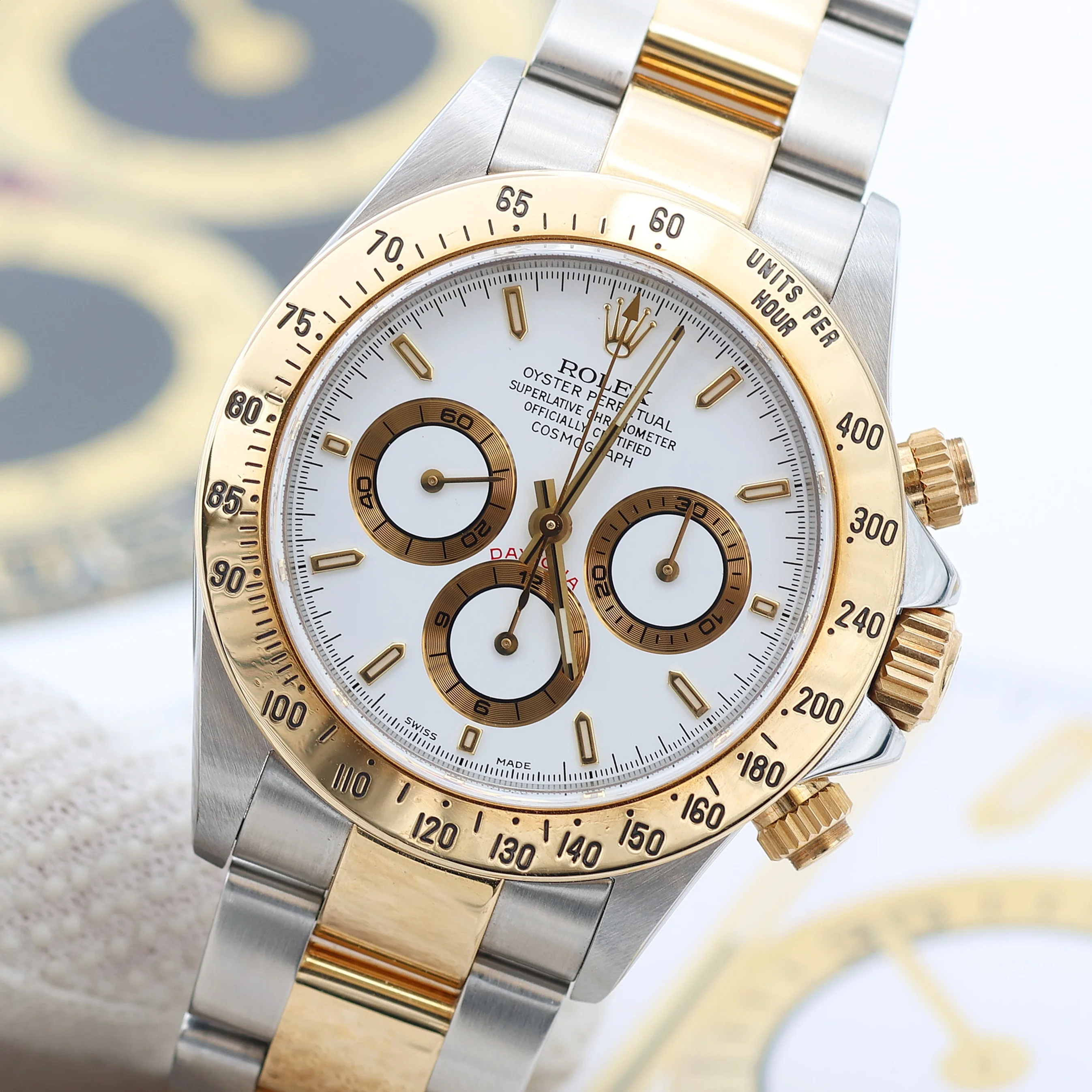 Rolex Daytona ref. 16523 Steel and Gold White Dial with Rolex Service - Image 5