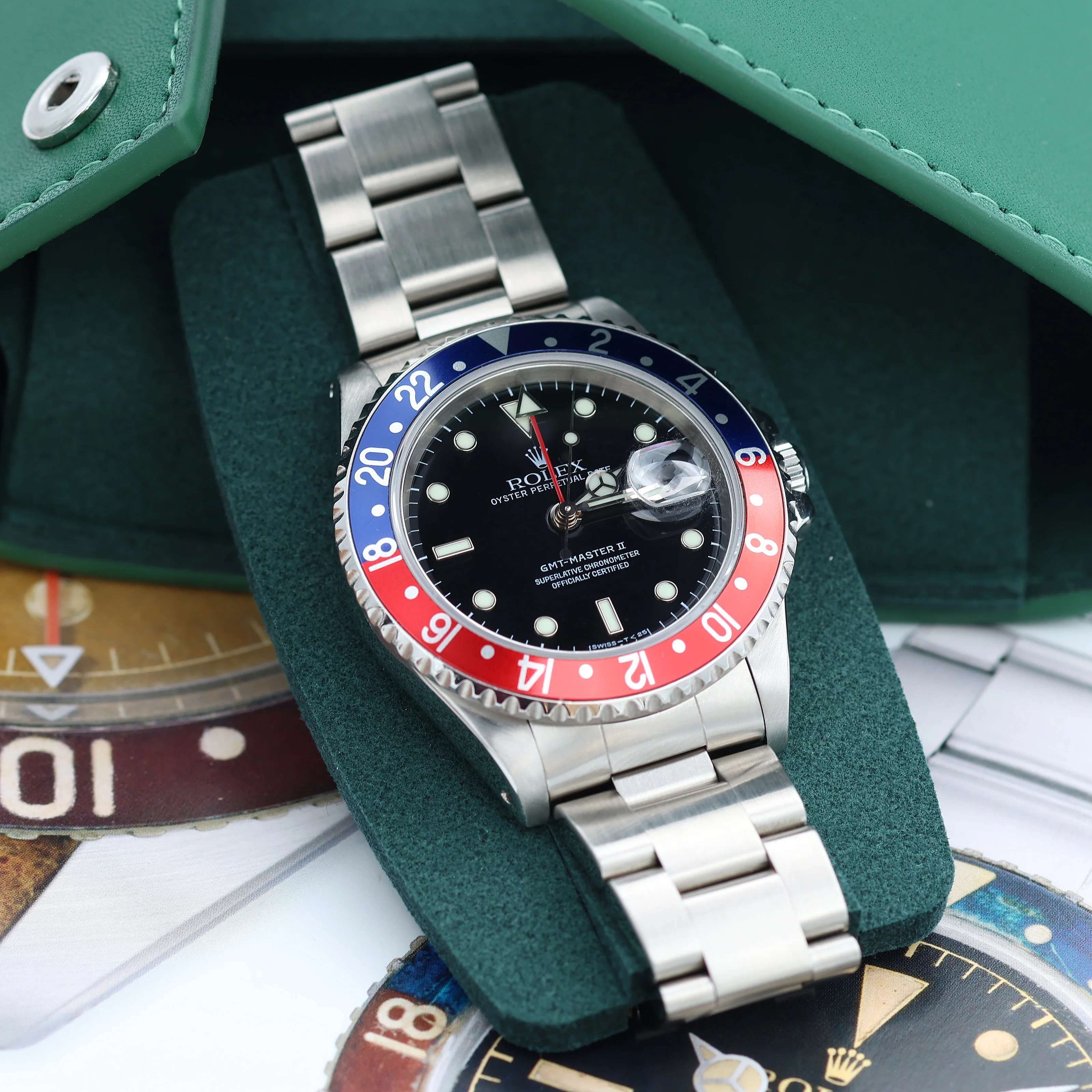 Rolex GMT Master II 16710 - Pepsi Bezel "Tritium" - Full Set - Image 2