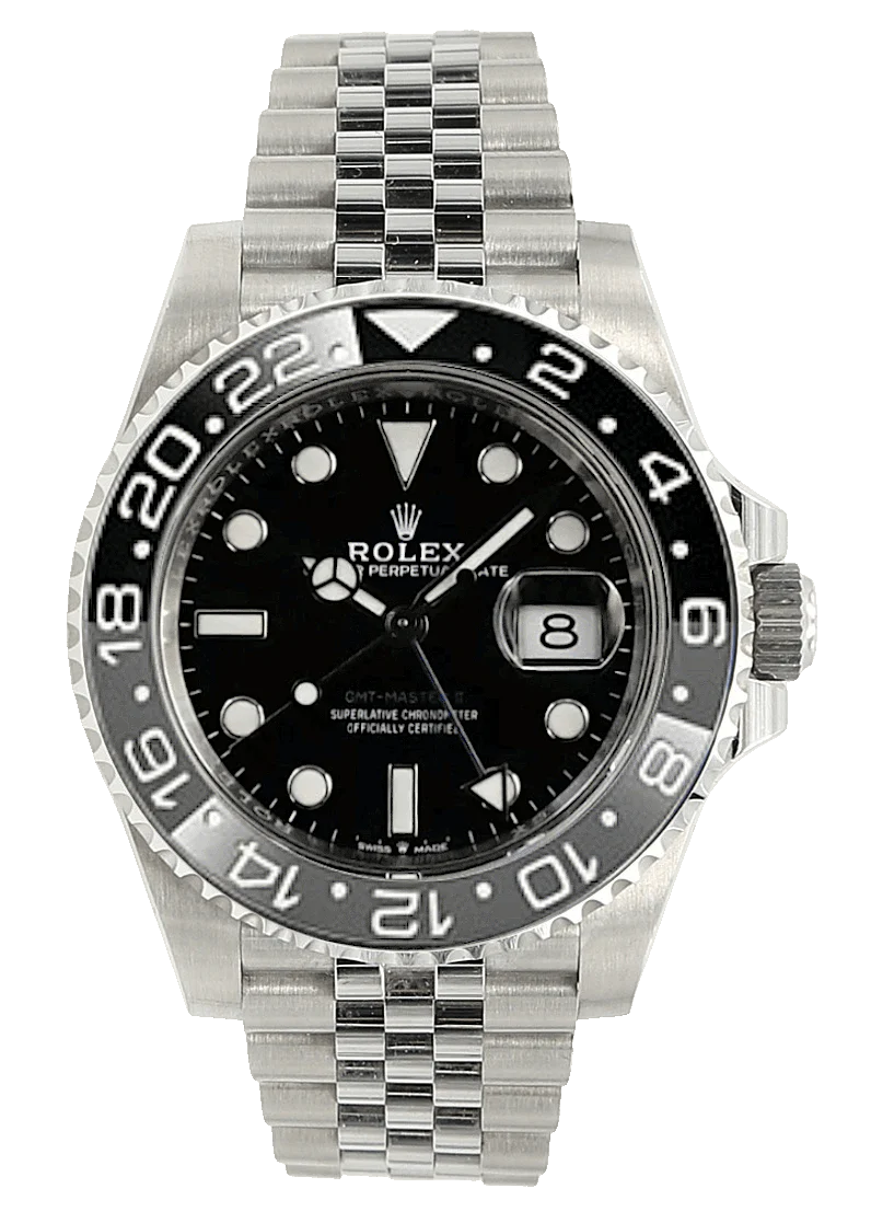 Rolex GMT Master II ref. 126710GRNR with Jubilee - Full Set - "Bruce Wayne" GMT