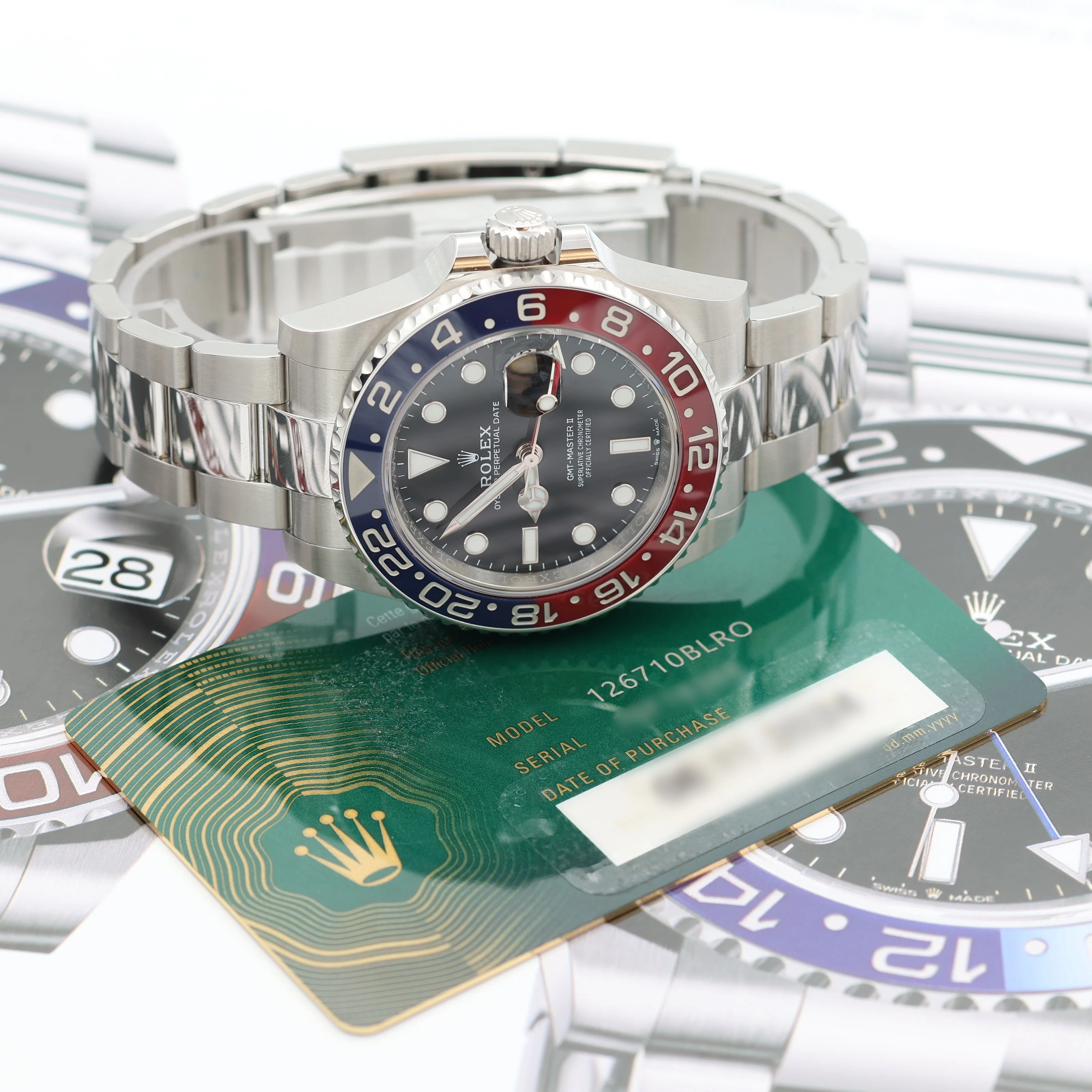 Rolex GMT Master ref. 126710BLRO - Oyster Bracelet - Full Set - Image 10