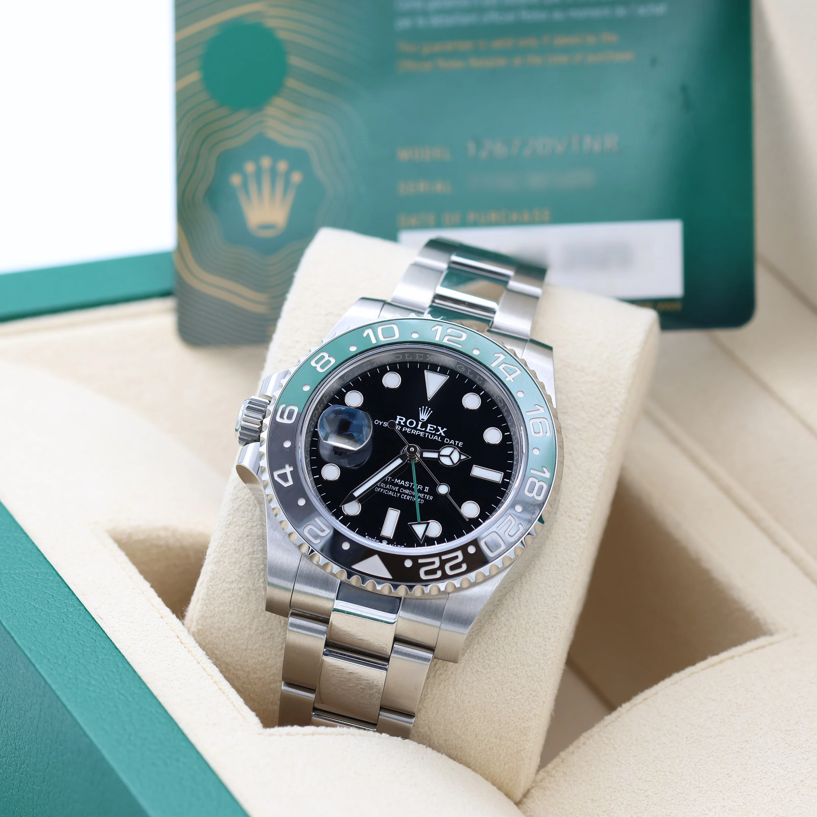 Rolex GMT Master II "Sprite" ref. 126720VTNR Oyster - Full Set - Image 2
