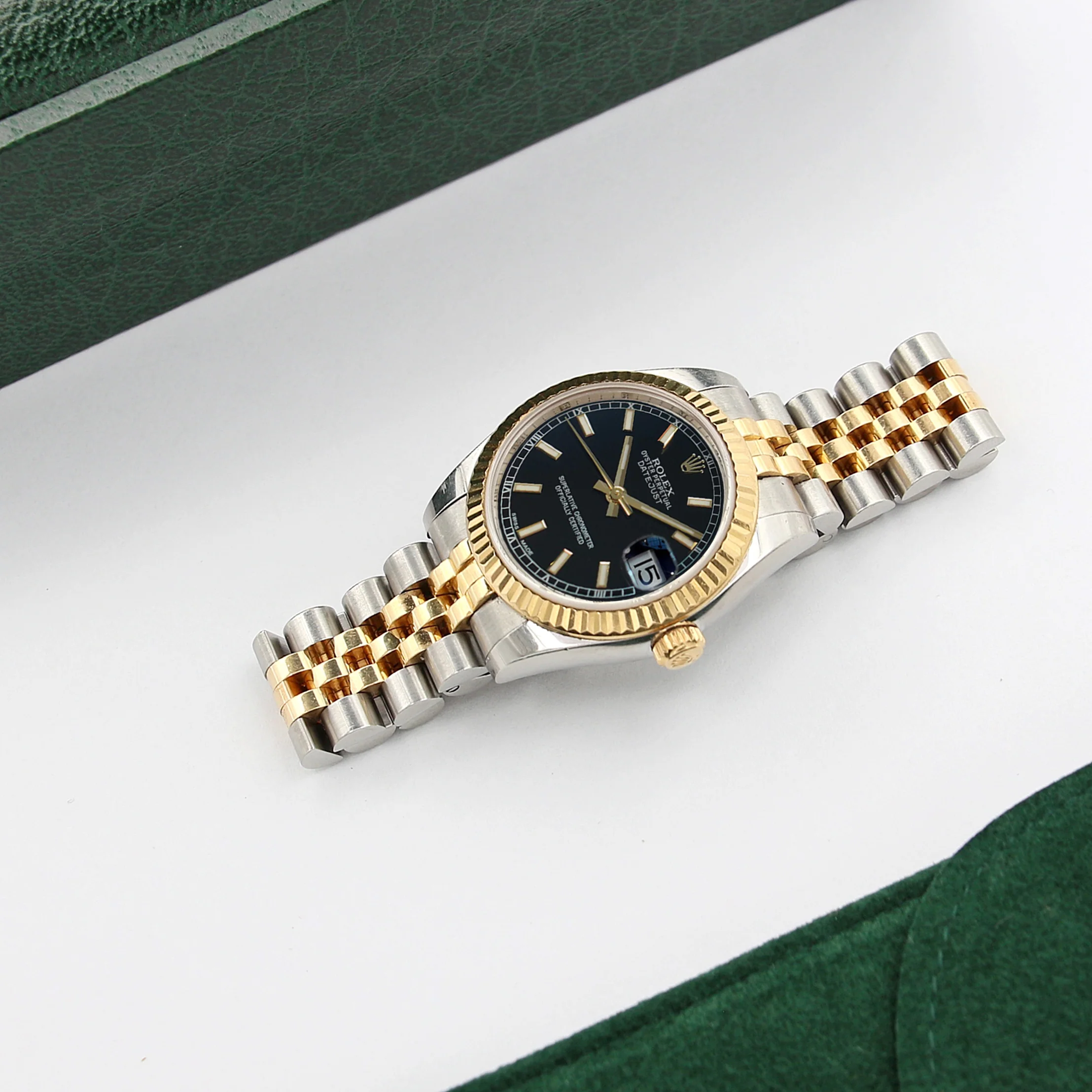 Rolex Lady-Datejust 31mm ref. 178273 Black Dial Jubilee bracelet - Full Set - Image 2