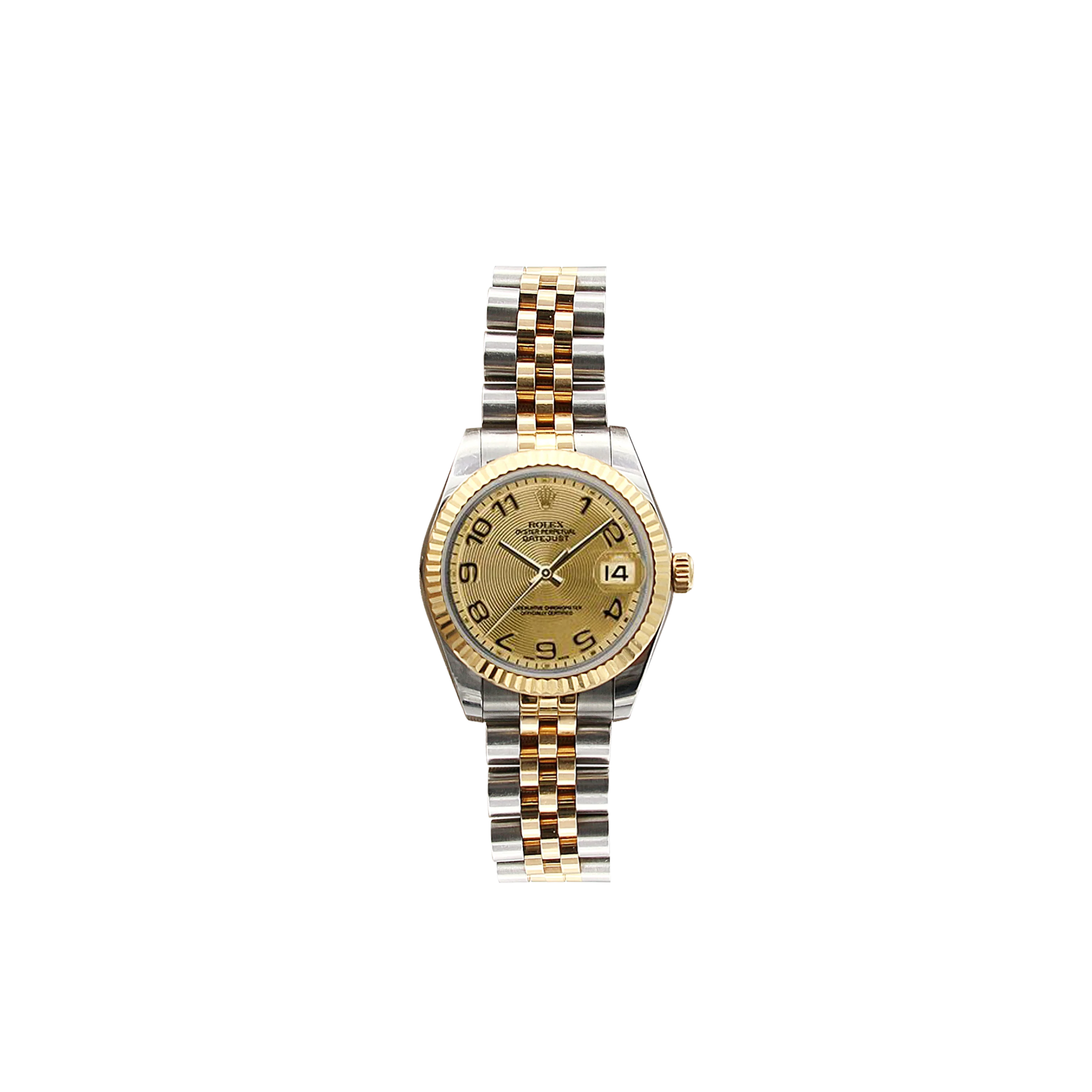 Rolex Lady-Datejust 31mm ref. 178273 Champagne Concentric Dial Jubilee bracelet - Full Set