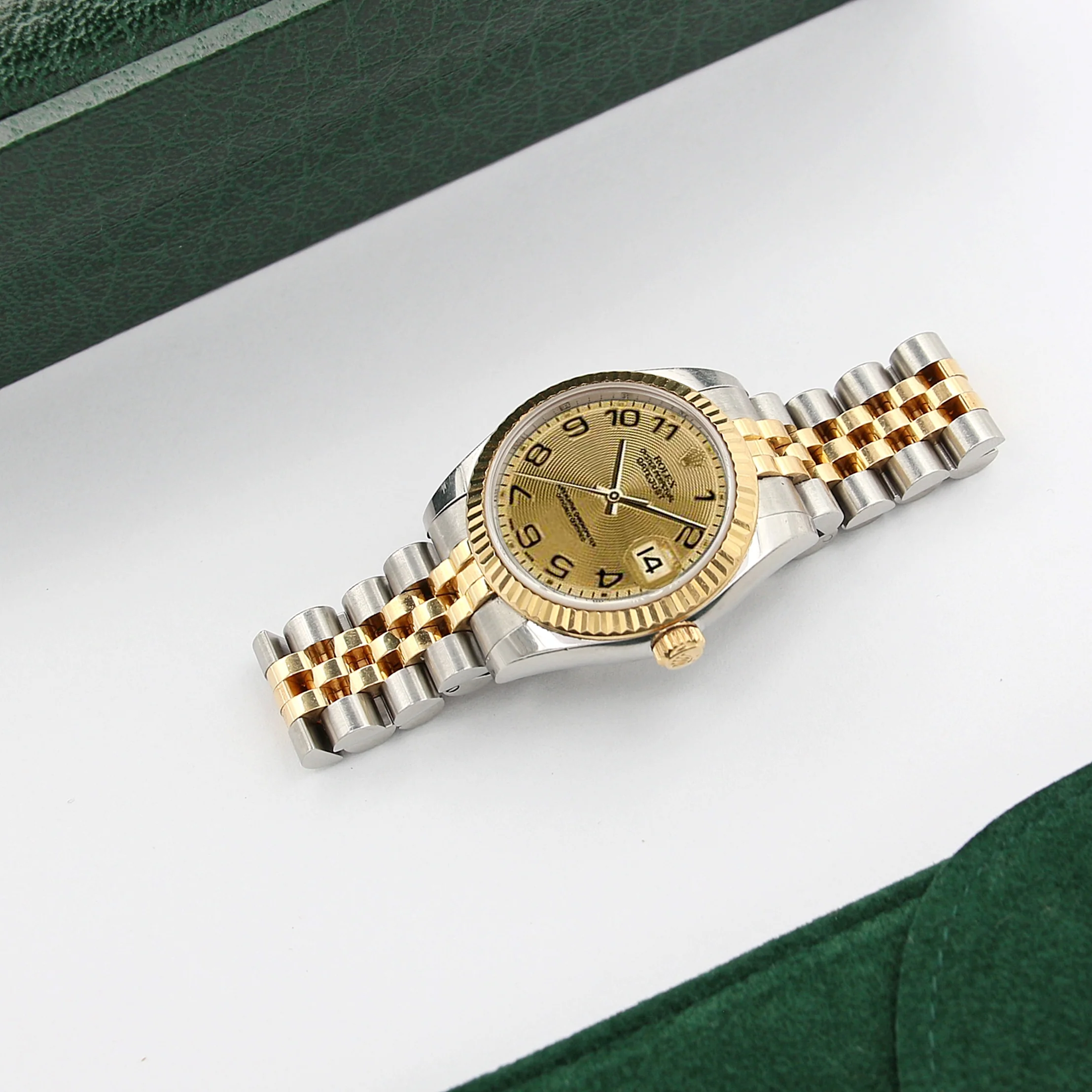 Rolex Lady-Datejust 31mm ref. 178273 Champagne Concentric Dial Jubilee bracelet - Full Set - Image 2