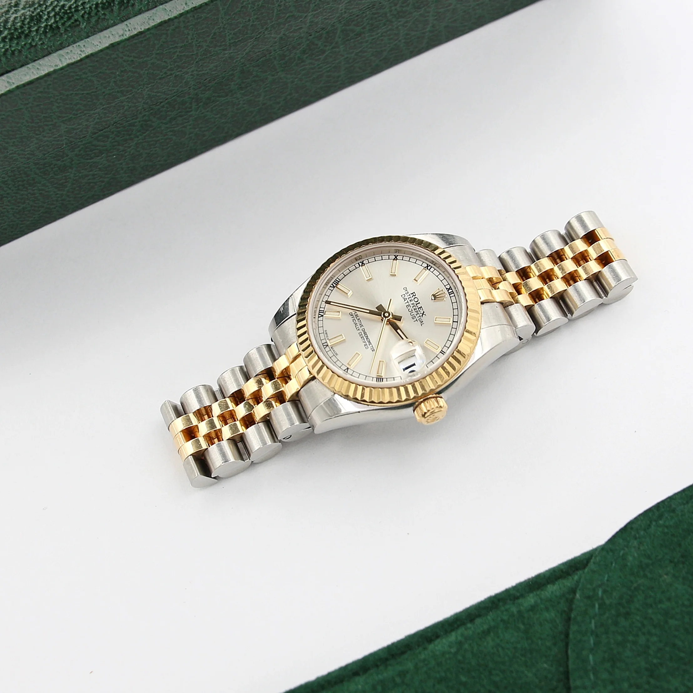 Rolex Lady-Datejust 31mm ref. 178273 Silver Dial Jubilee bracelet - Full Set - Image 3