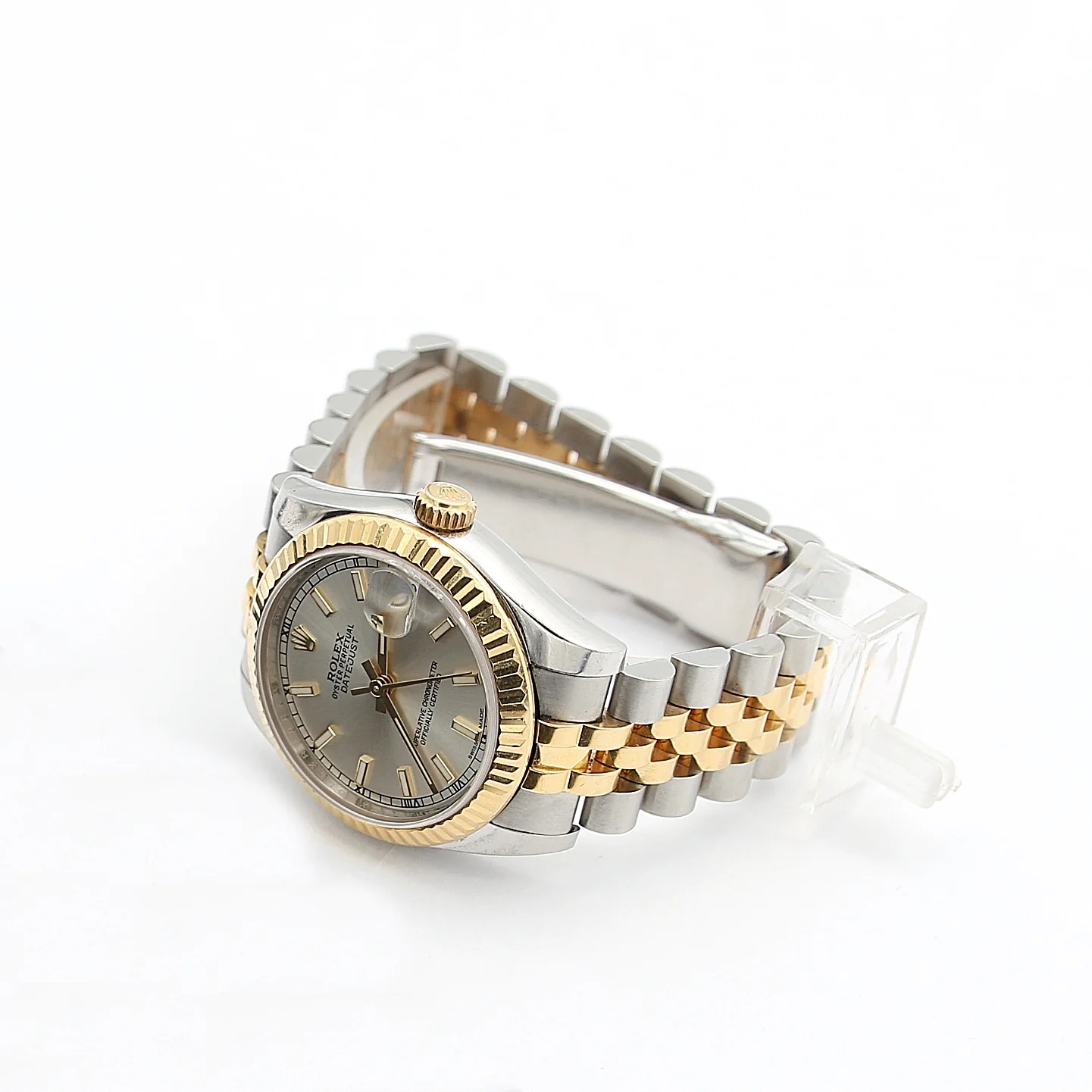 Rolex Lady-Datejust 31mm ref. 178273 Silver Dial Jubilee bracelet - Full Set - Image 5