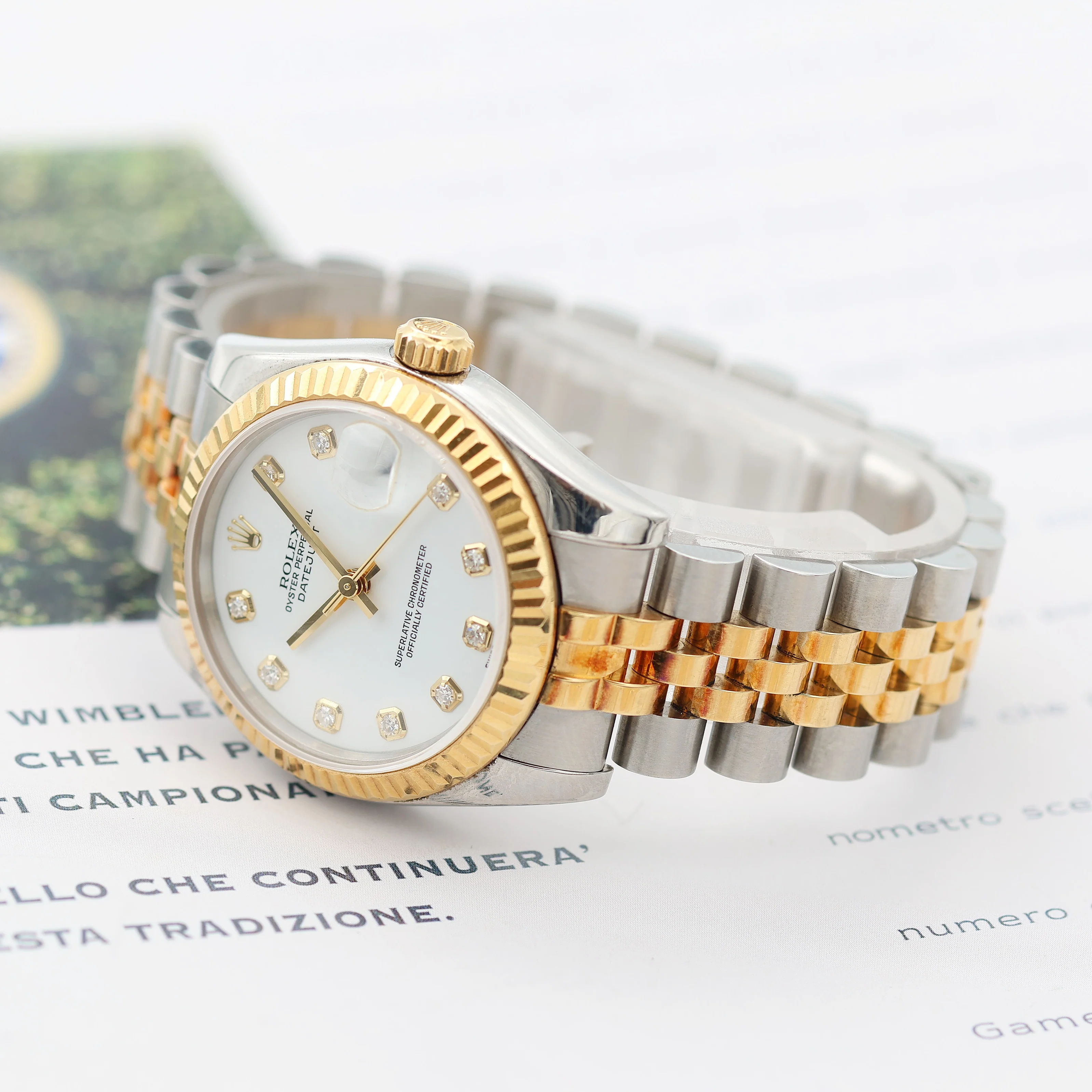 Rolex Lady-Datejust 31mm ref. 178273 White Diamonds Dial - Full Set - Image 11
