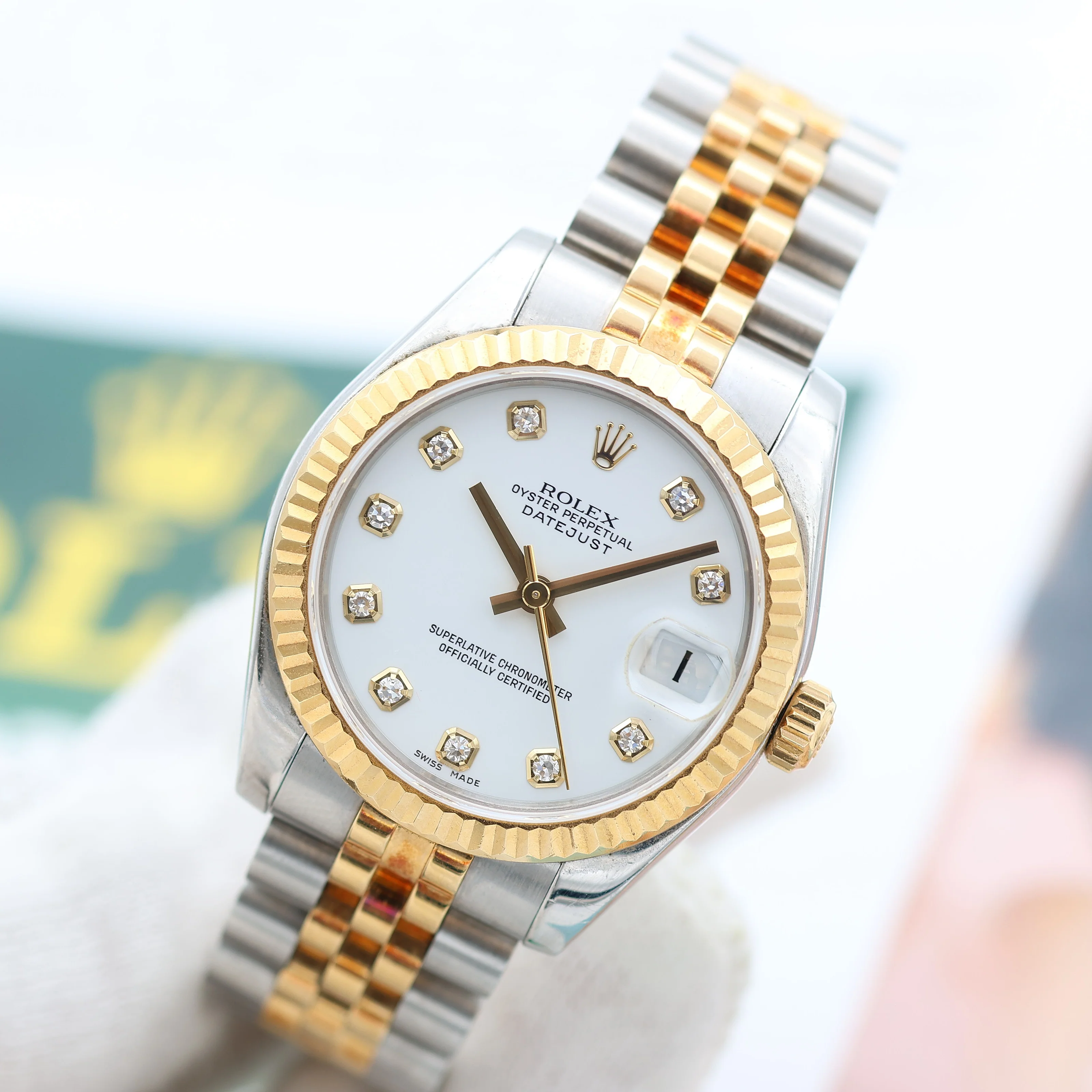 Rolex Lady-Datejust 31mm ref. 178273 White Diamonds Dial - Full Set - Image 2