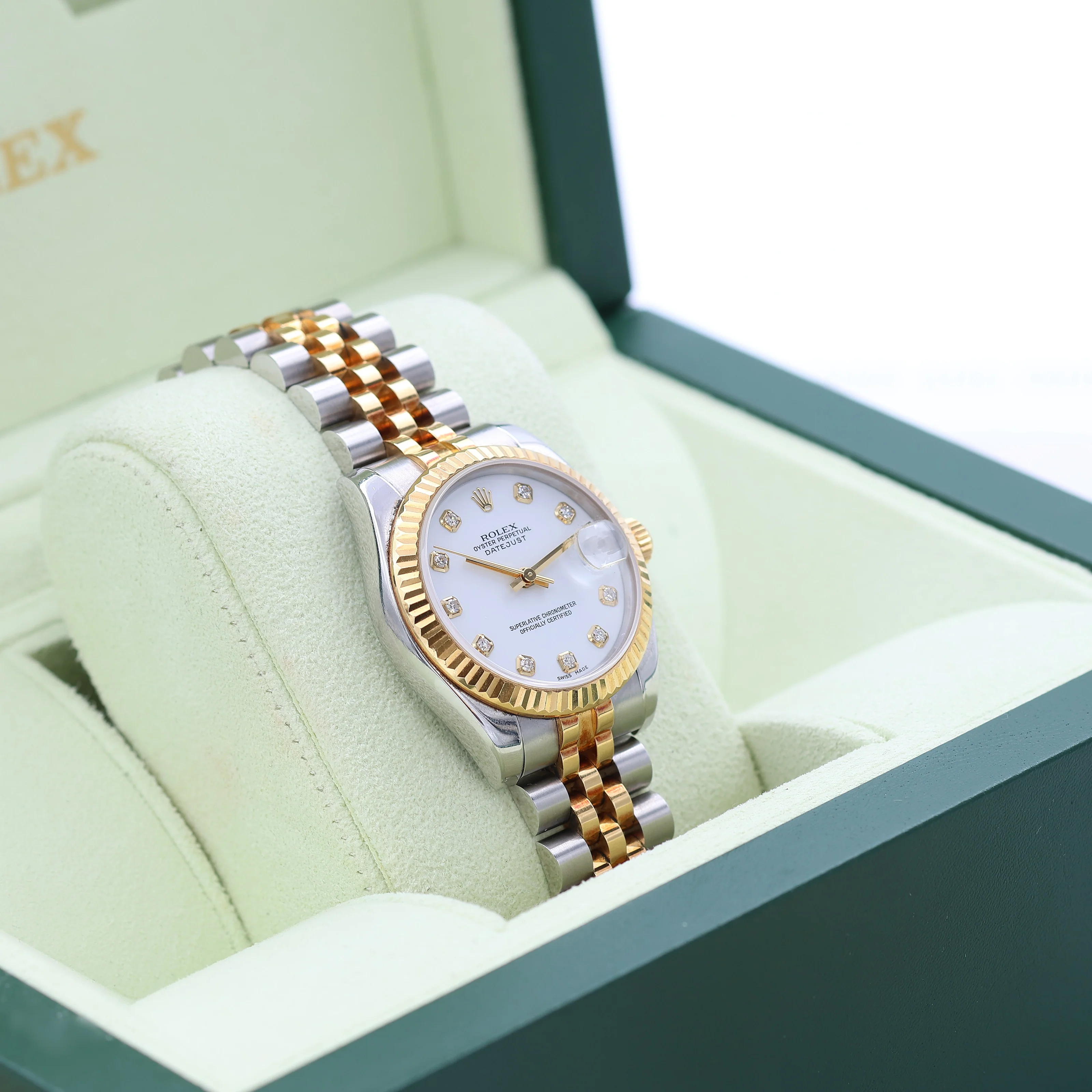 Rolex Lady-Datejust 31mm ref. 178273 White Diamonds Dial - Full Set - Image 3