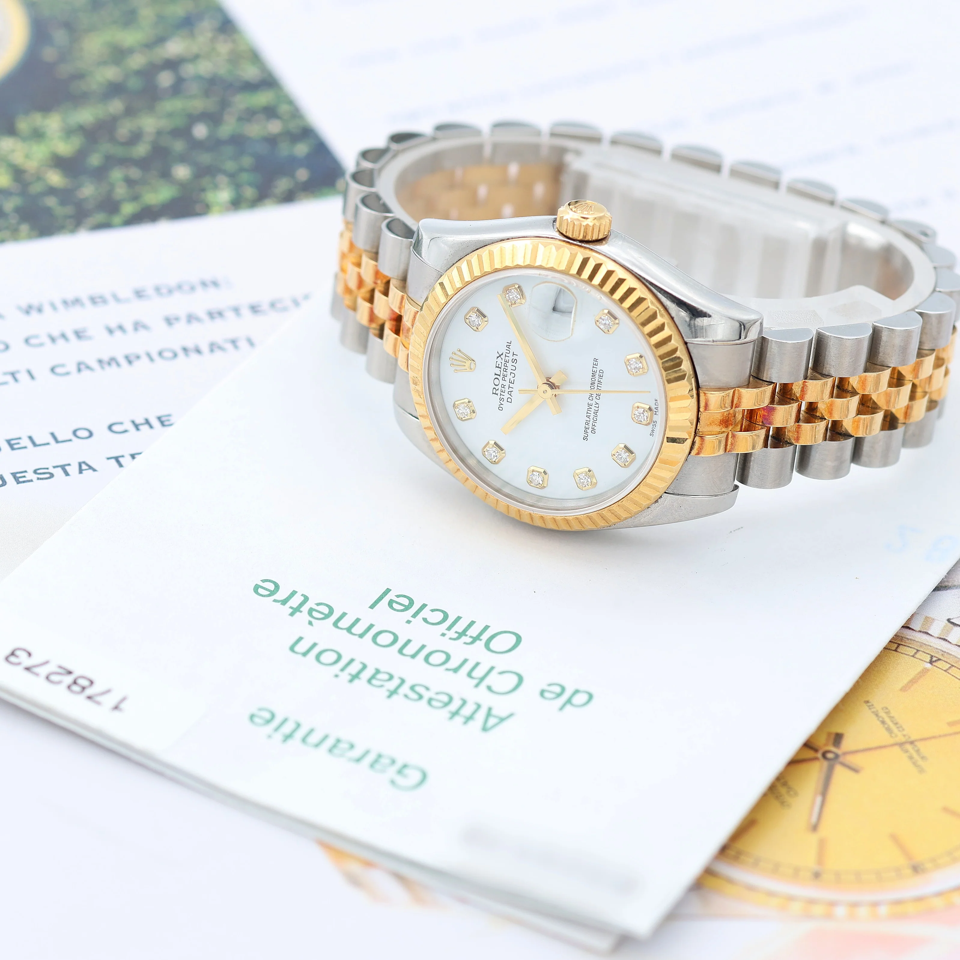 Rolex Lady-Datejust 31mm ref. 178273 White Diamonds Dial - Full Set - Image 4