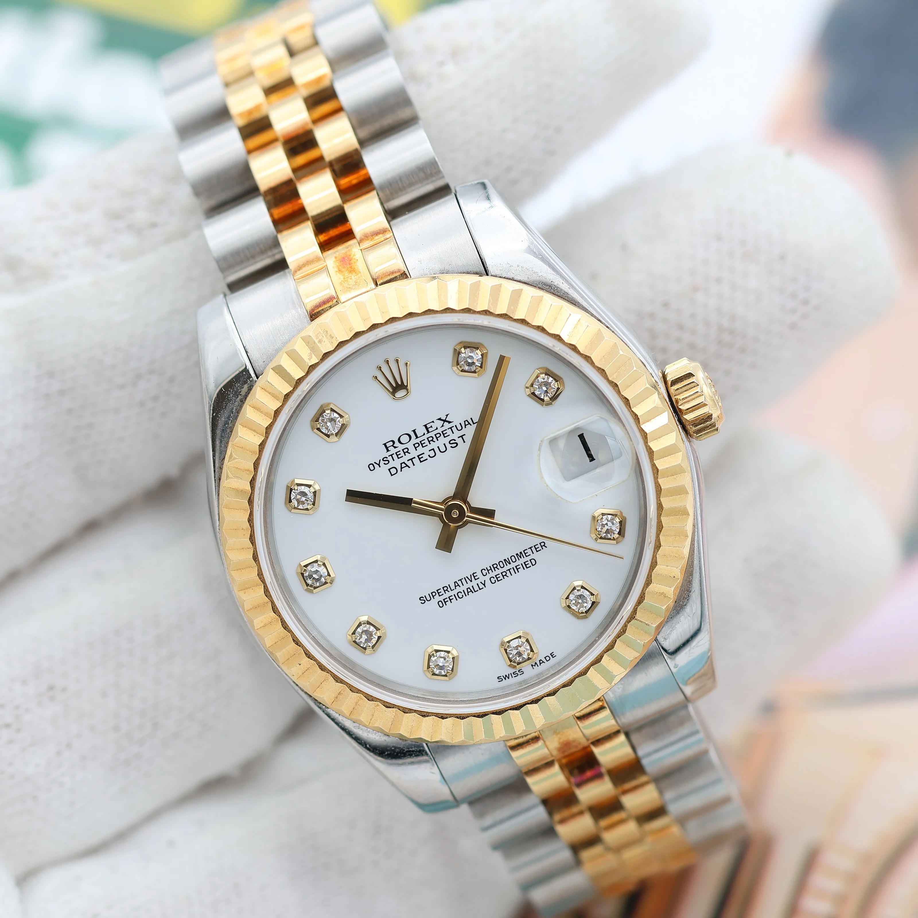 Rolex Lady-Datejust 31mm ref. 178273 White Diamonds Dial - Full Set - Image 8