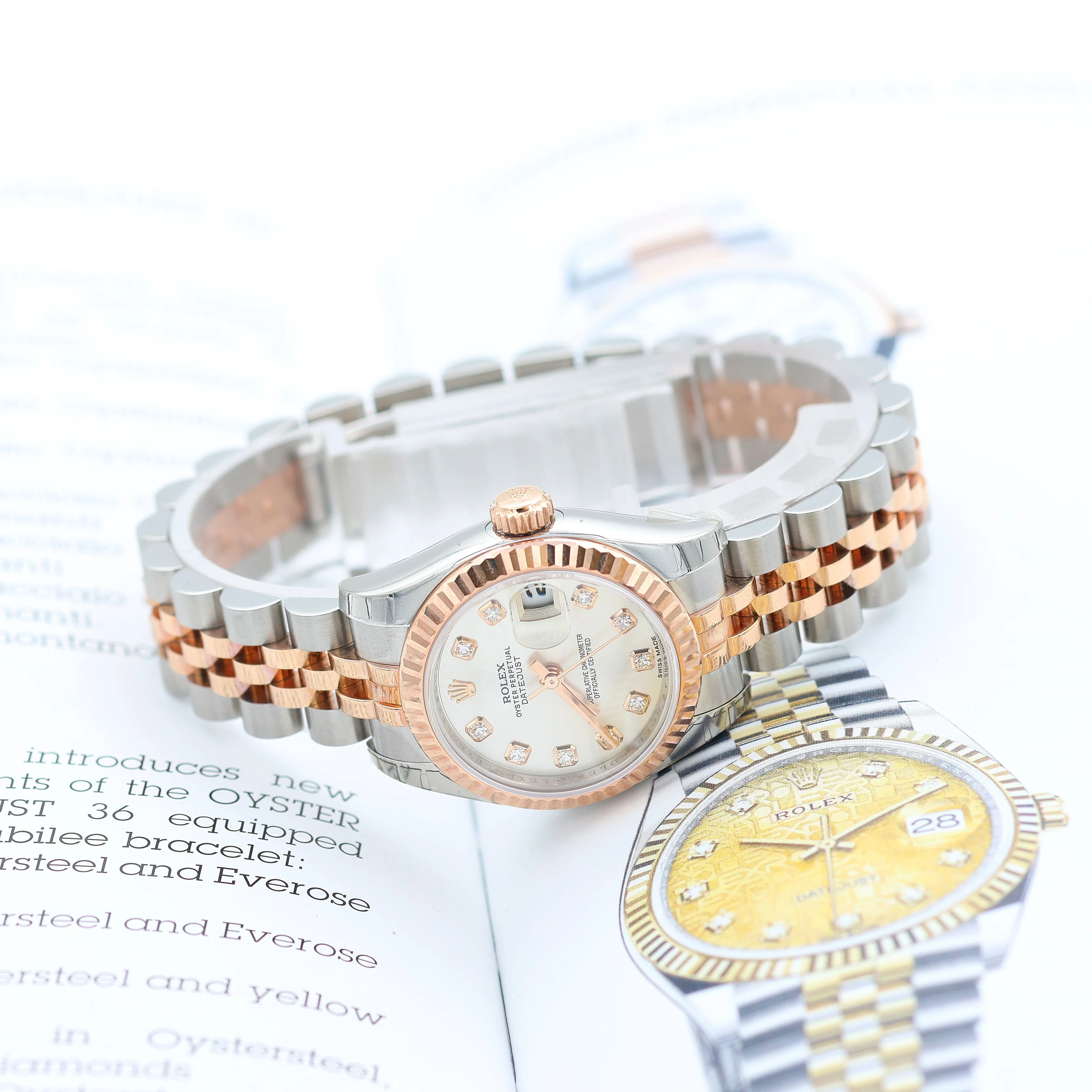 Rolex Lady Datejust ref. 179171 Silver Diamonds - Full set - Image 10