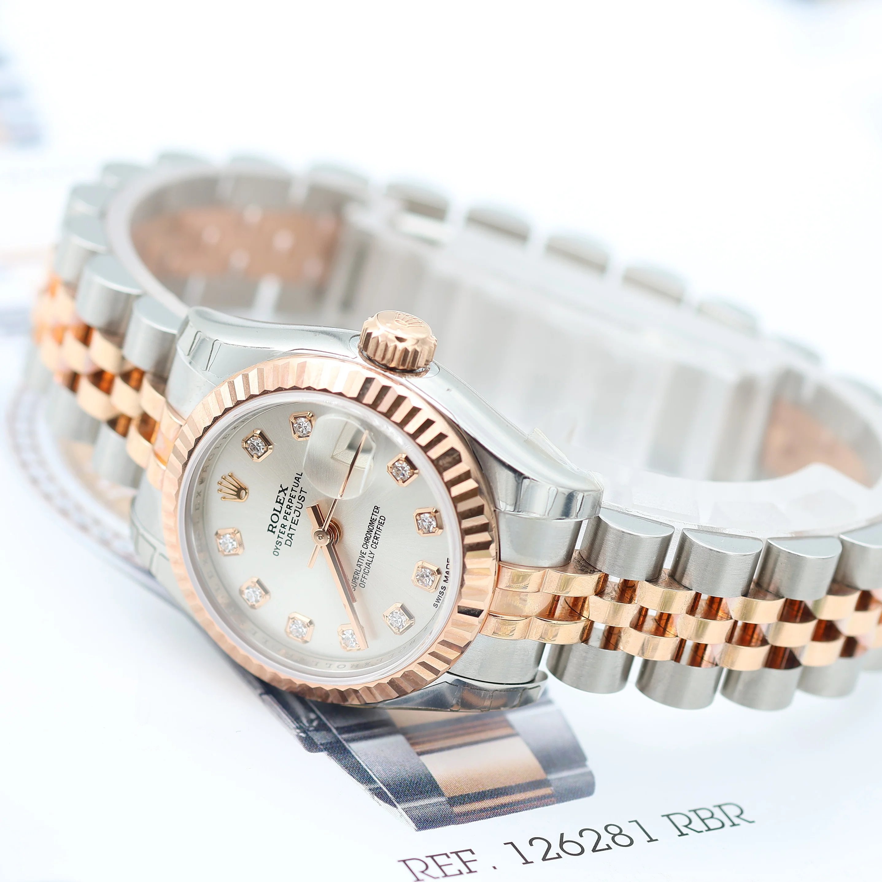 Rolex Lady Datejust ref. 179171 Silver Diamonds - Full set - Image 12
