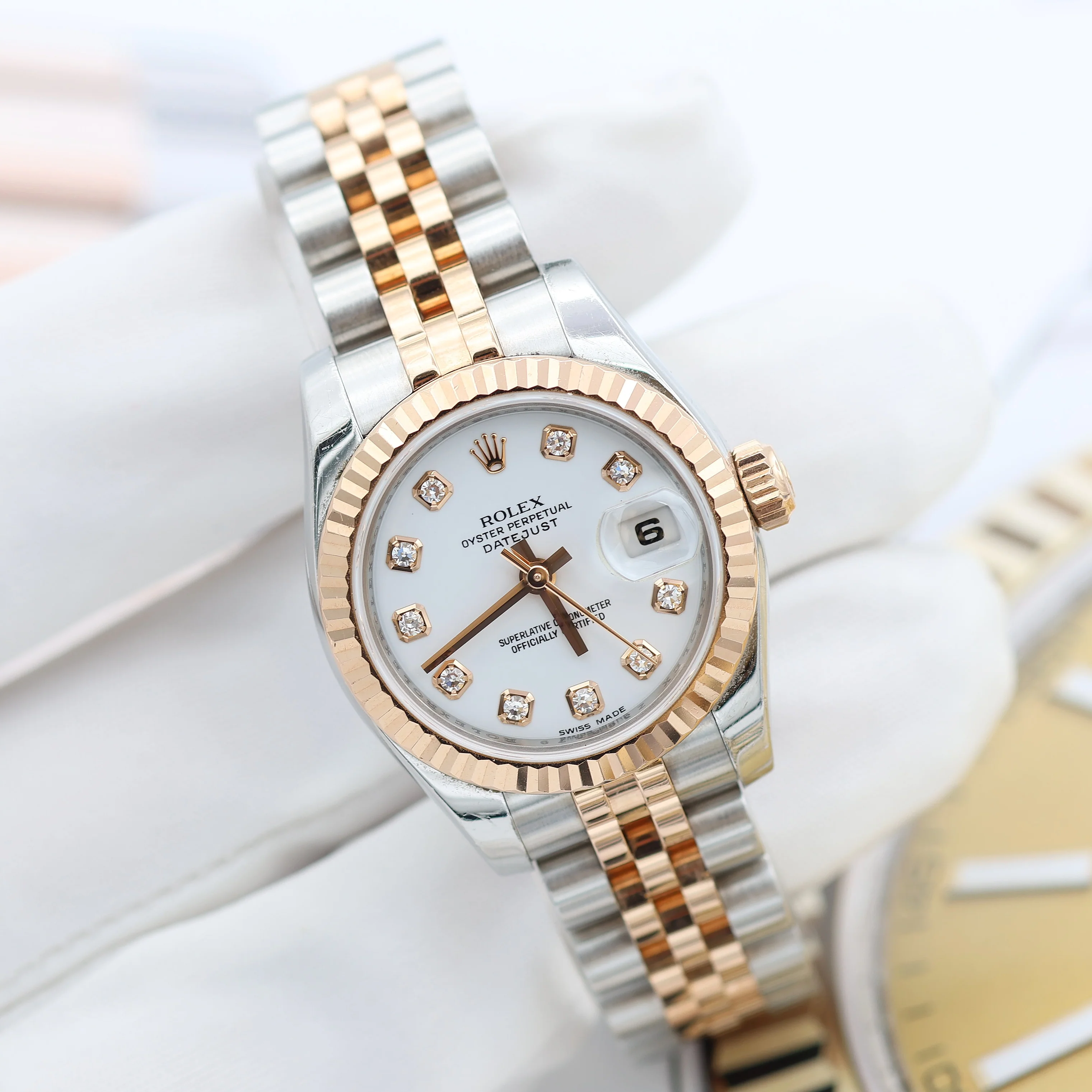 Rolex Lady Datejust ref. 179171 White Diamonds - Full set - Image 10