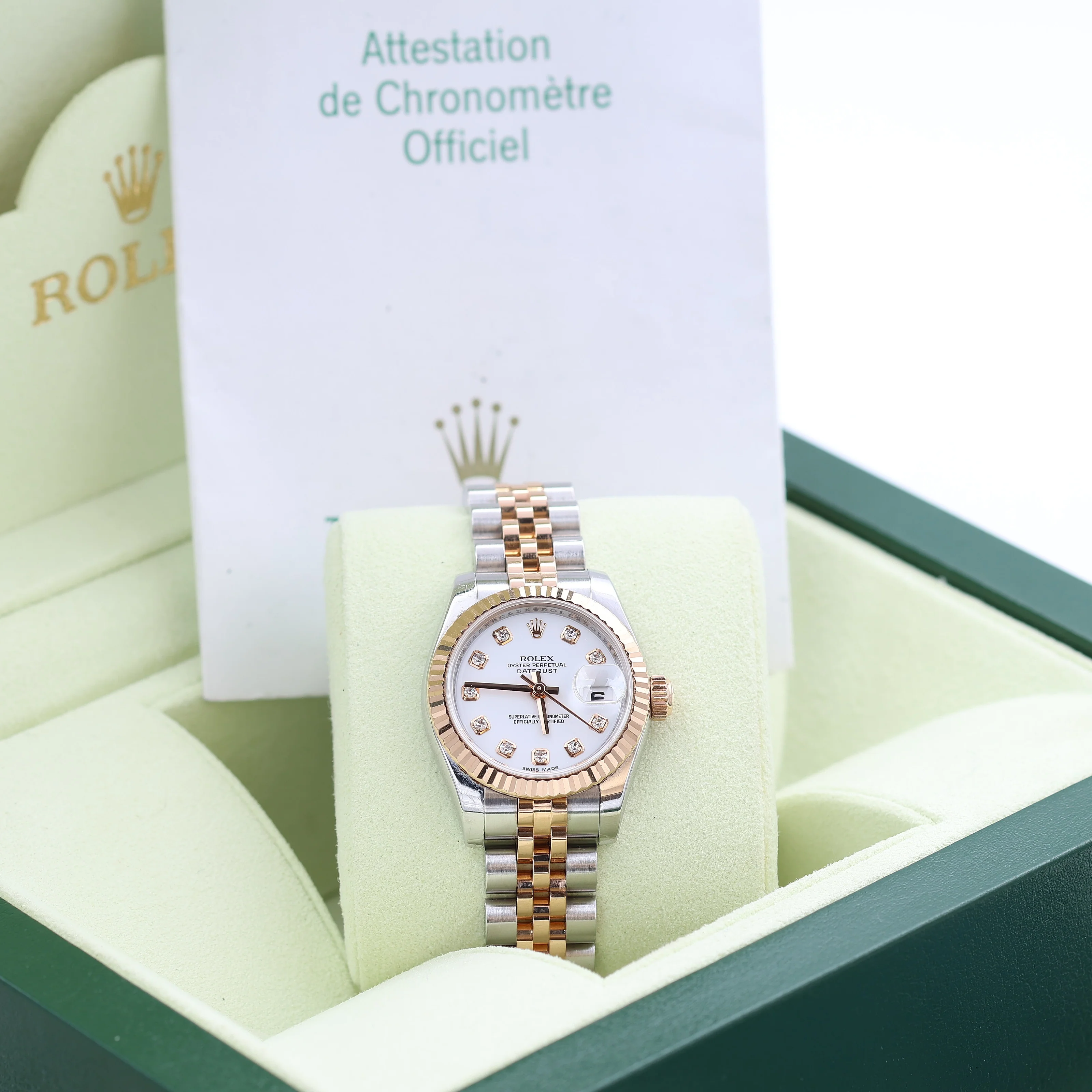 Rolex Lady Datejust ref. 179171 White Diamonds - Full set - Image 2