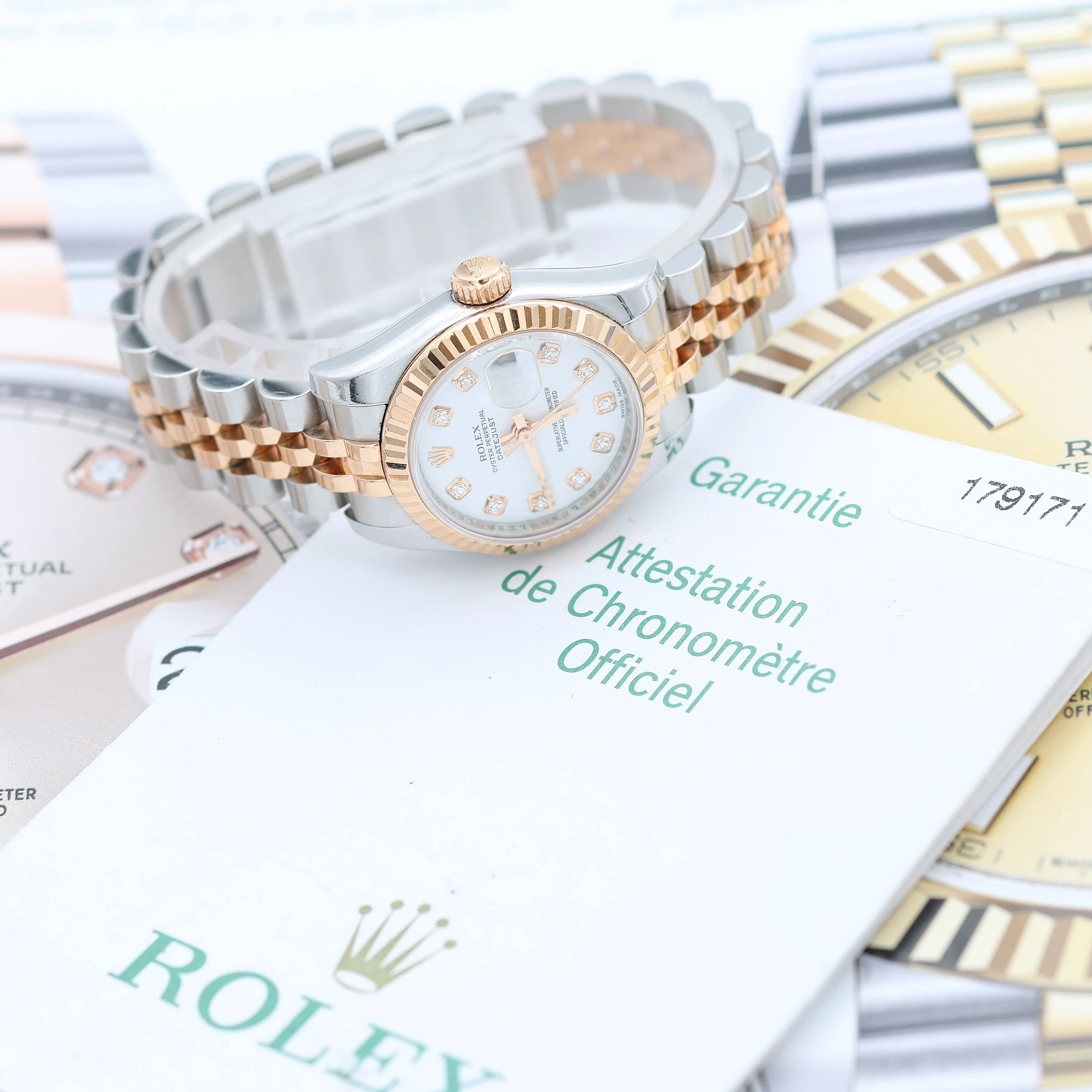 Rolex Lady Datejust ref. 179171 White Diamonds - Full set - Image 7