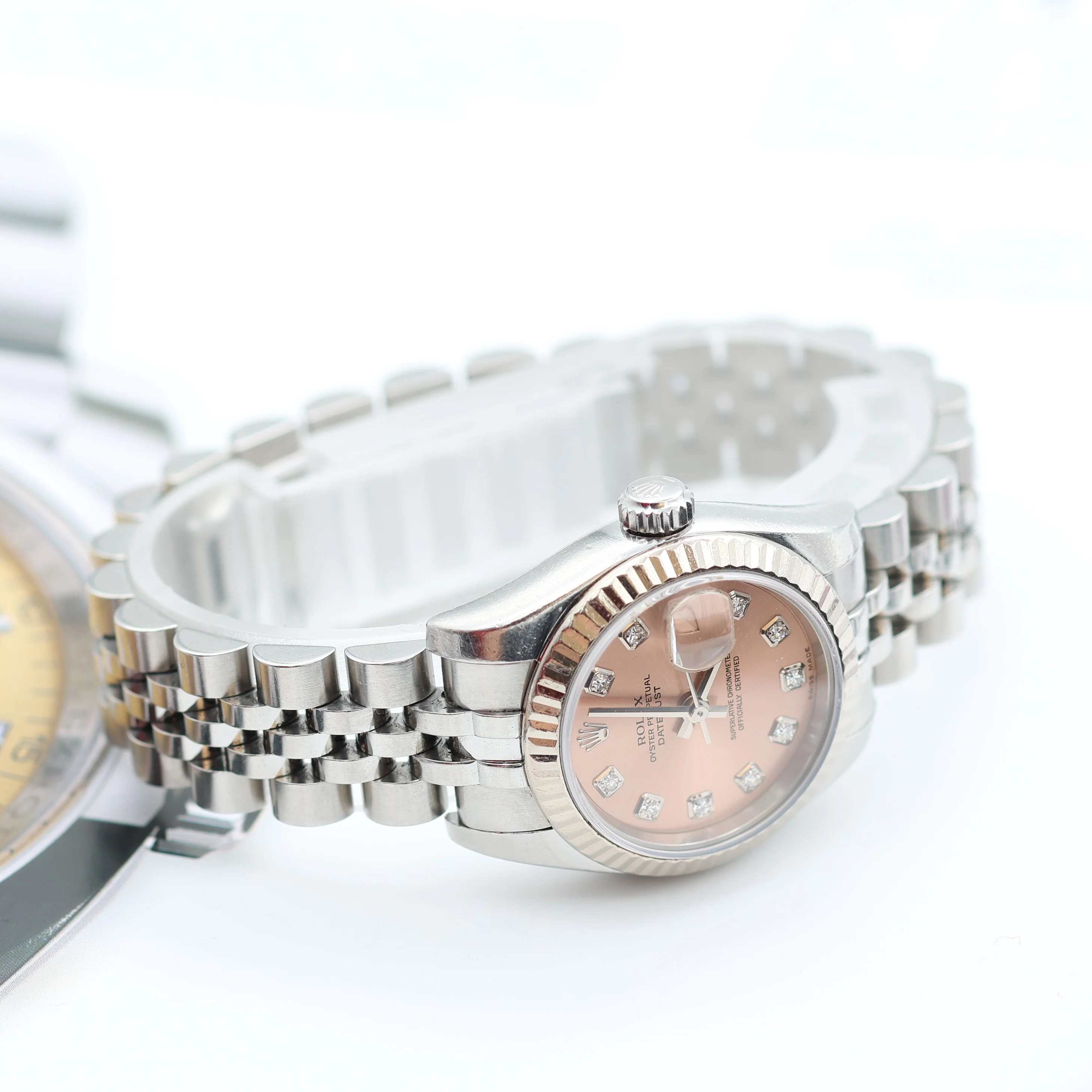 Rolex Lady Datejust ref. 179174 Salmon Diamonds - Full set - Image 7