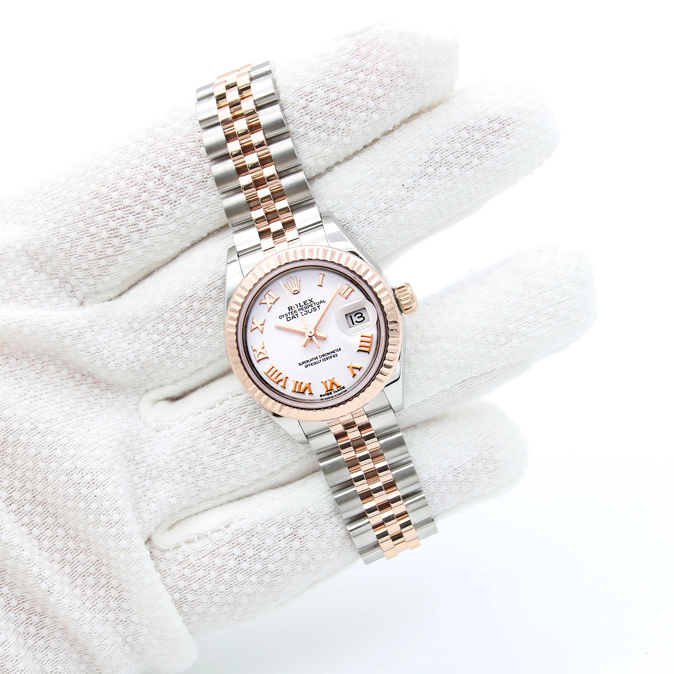 Rolex Lady Datejust ref. 279171 White Roman Dial - Jubilee - Full Set - Image 3