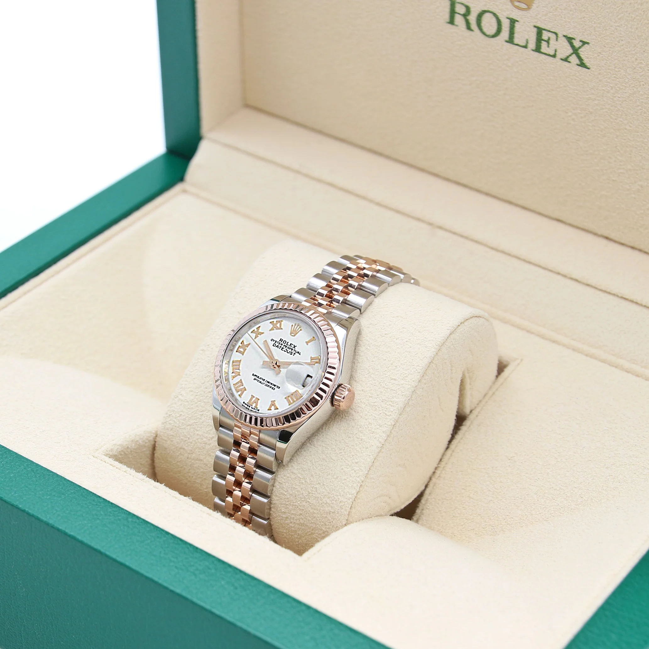 Rolex Lady Datejust ref. 279171 White Roman Dial - Jubilee - Full Set - Image 4