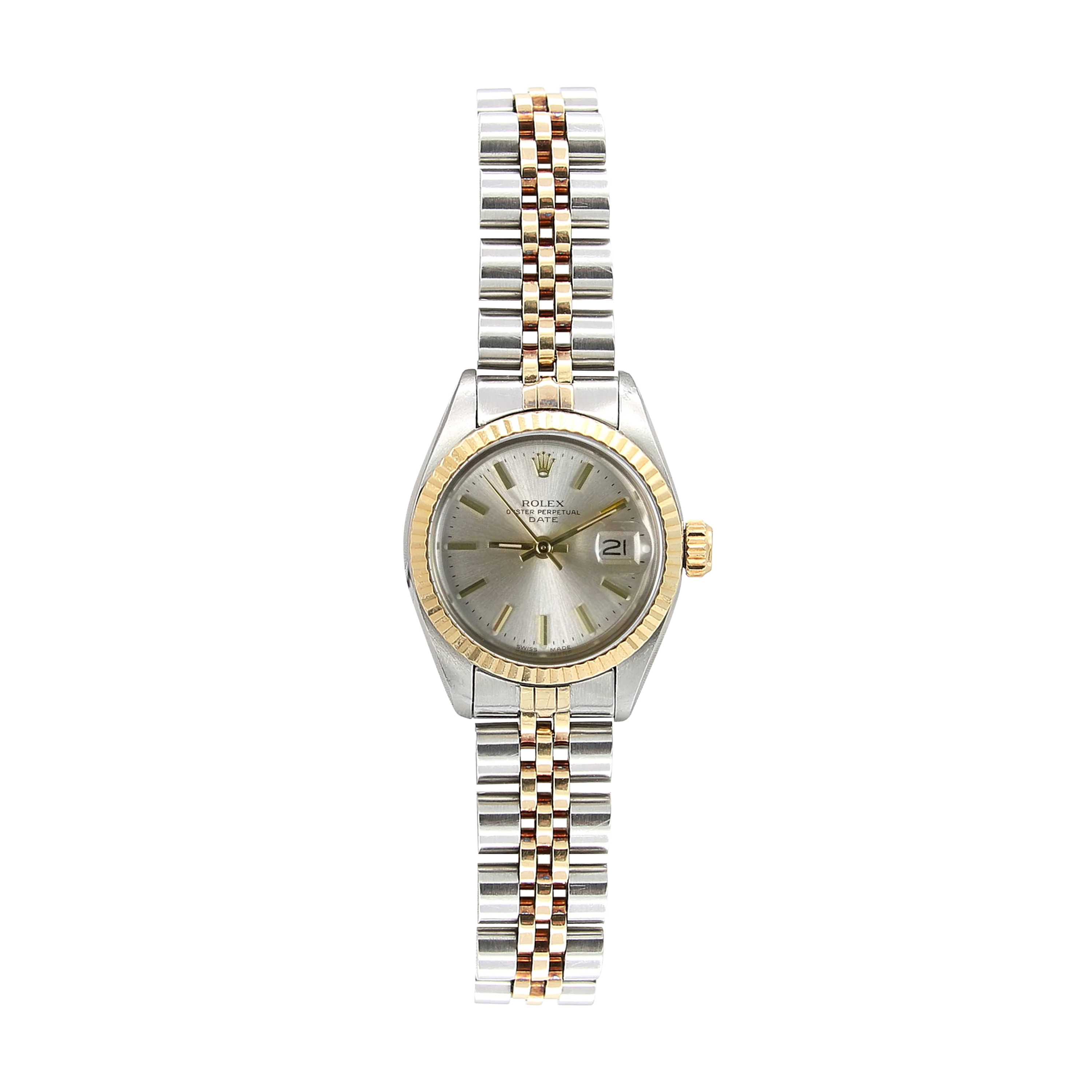 Rolex Lady-Datejust ref. 6917 - Steel and Gold - Silver with Golden Indexes Dial - Jubilee Bracelet