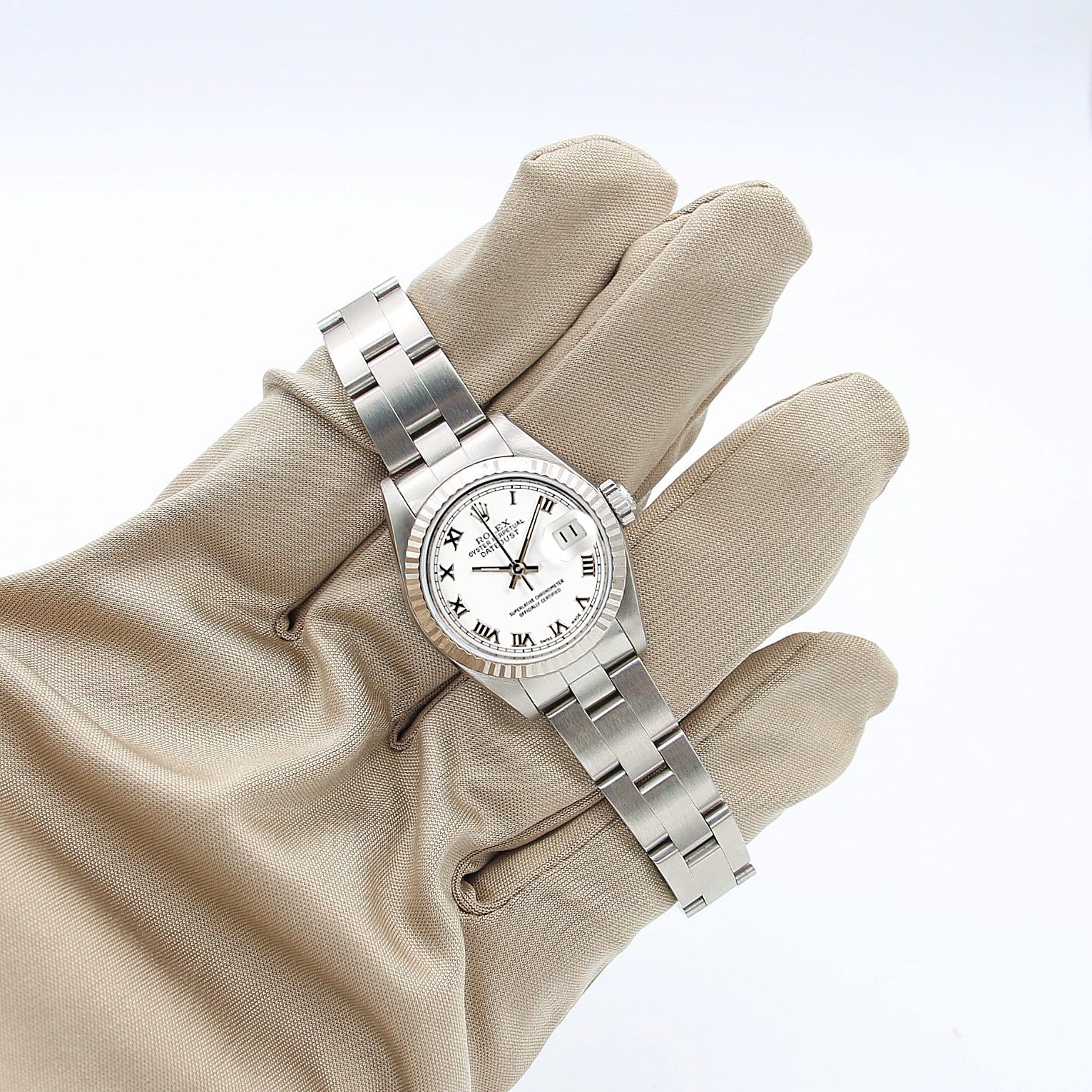 Rolex Lady-Datejust ref. 69174 - White Roman Big Numbers Dial Oyster bracelet - Image 2