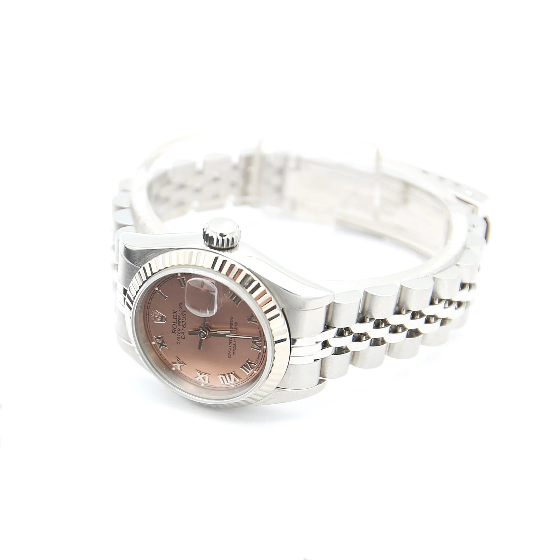 Rolex Lady-Datejust ref. 79174 - Salmon Roman Dial Jubilee bracelet - Full Set - Image 3