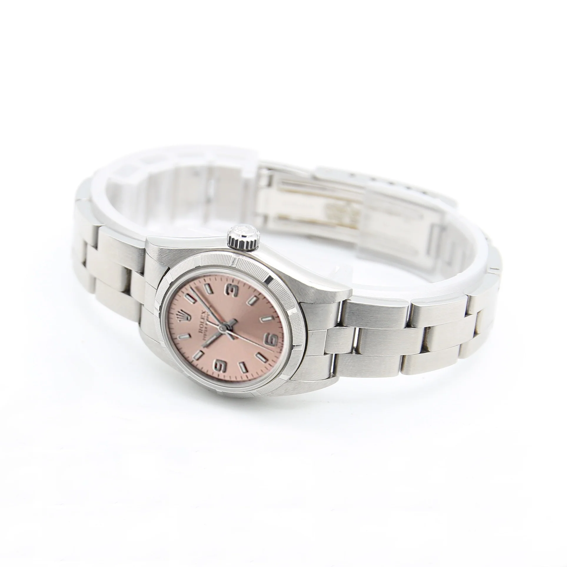 Rolex Lady Oyster Perpetual 76030 - Salmon 3-6-9 Dial - Oyster Bracelet - Image 2