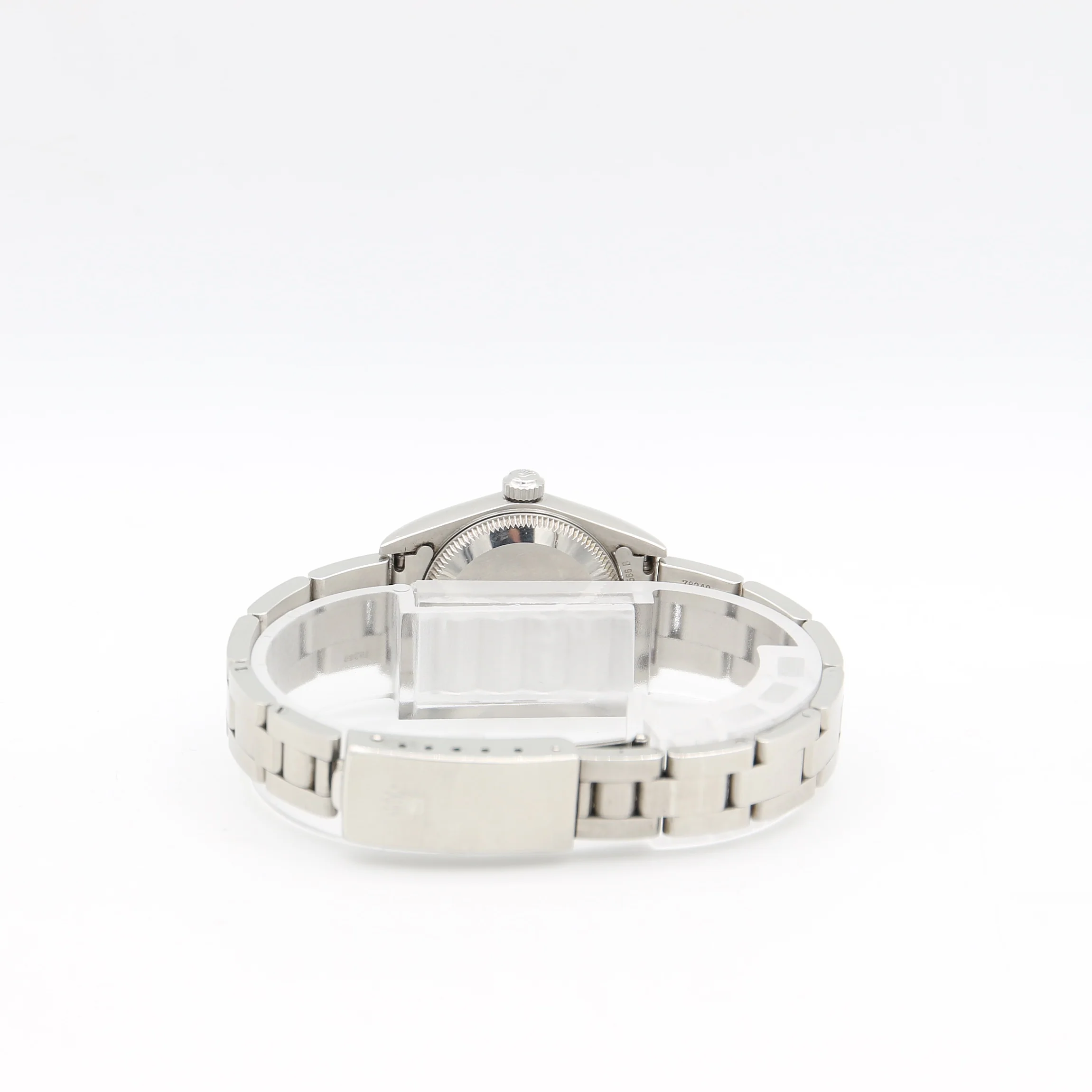 Rolex Lady Oyster Perpetual 76030 - Salmon 3-6-9 Dial - Oyster Bracelet - Image 6