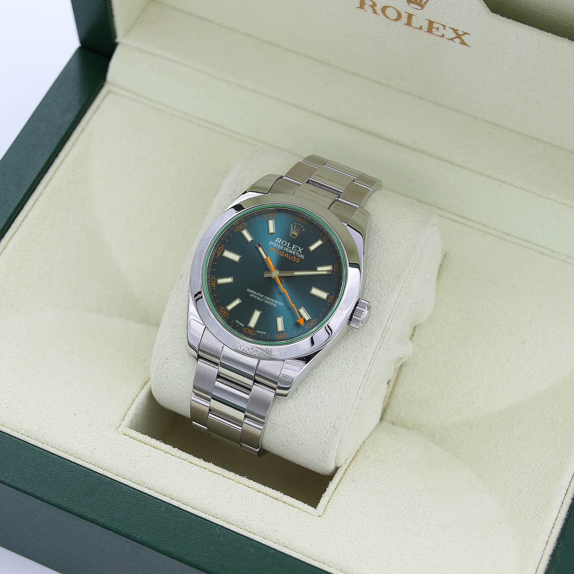 Rolex Milgauss 116400GV - Blue Dial/Green Glass - Full Set - Image 2