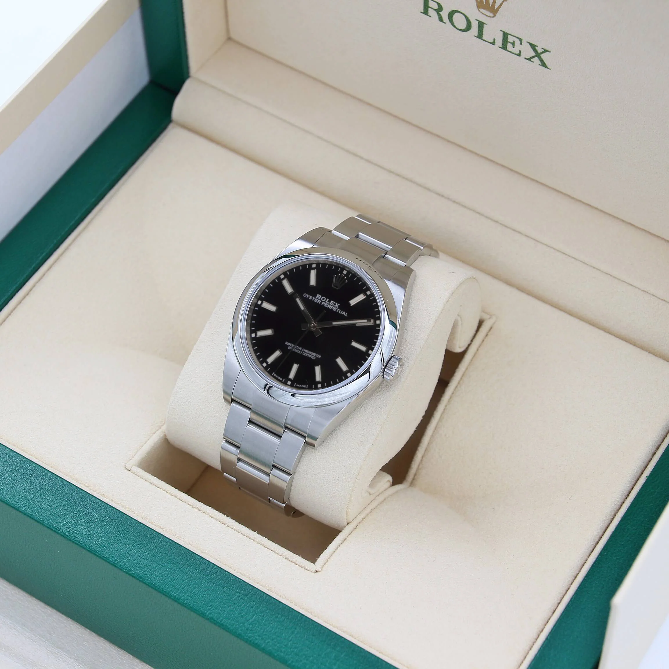 Rolex Oyster Perpetual 114300 Black Dial - Full Set