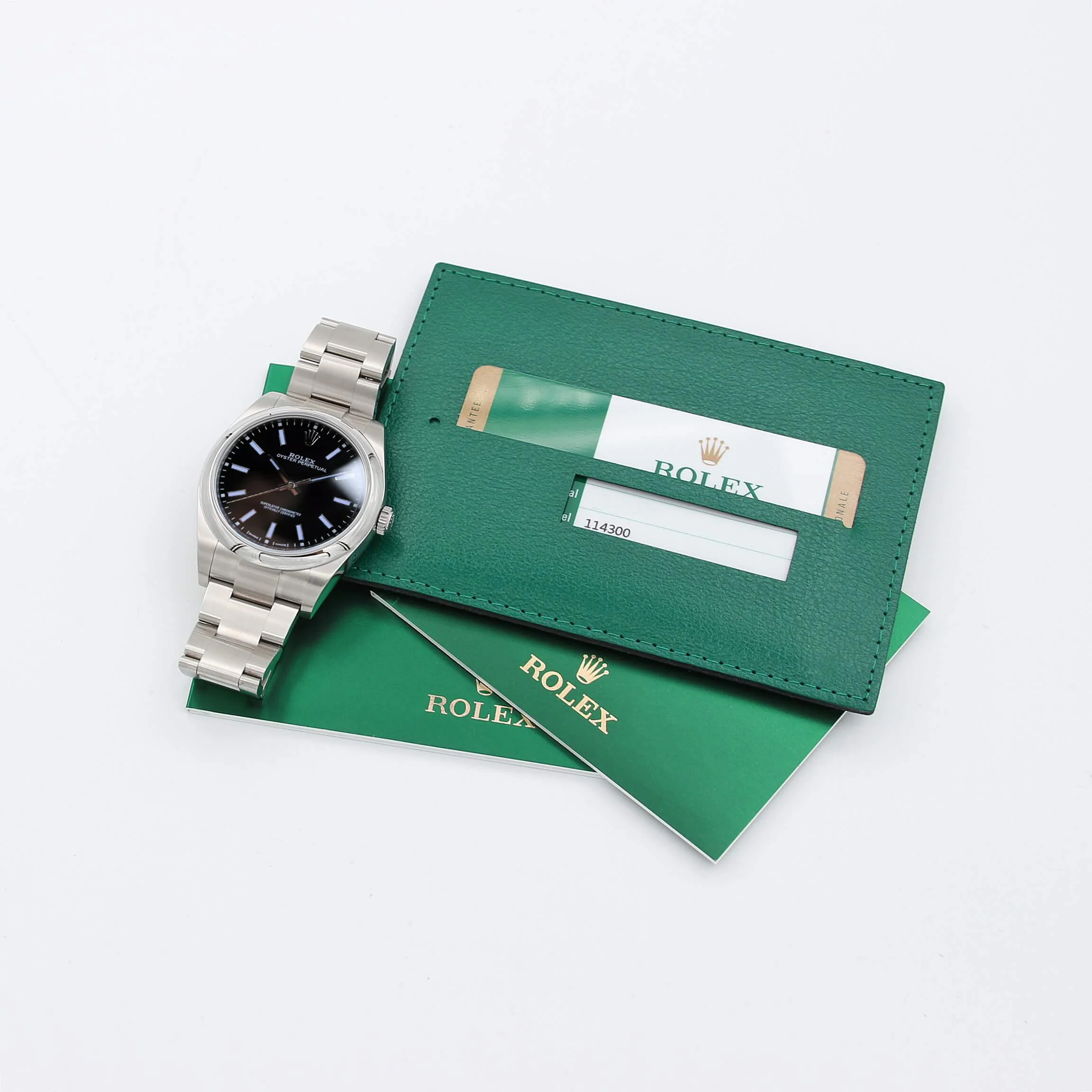 Rolex Oyster Perpetual 114300 Black Dial - Full Set - Image 4