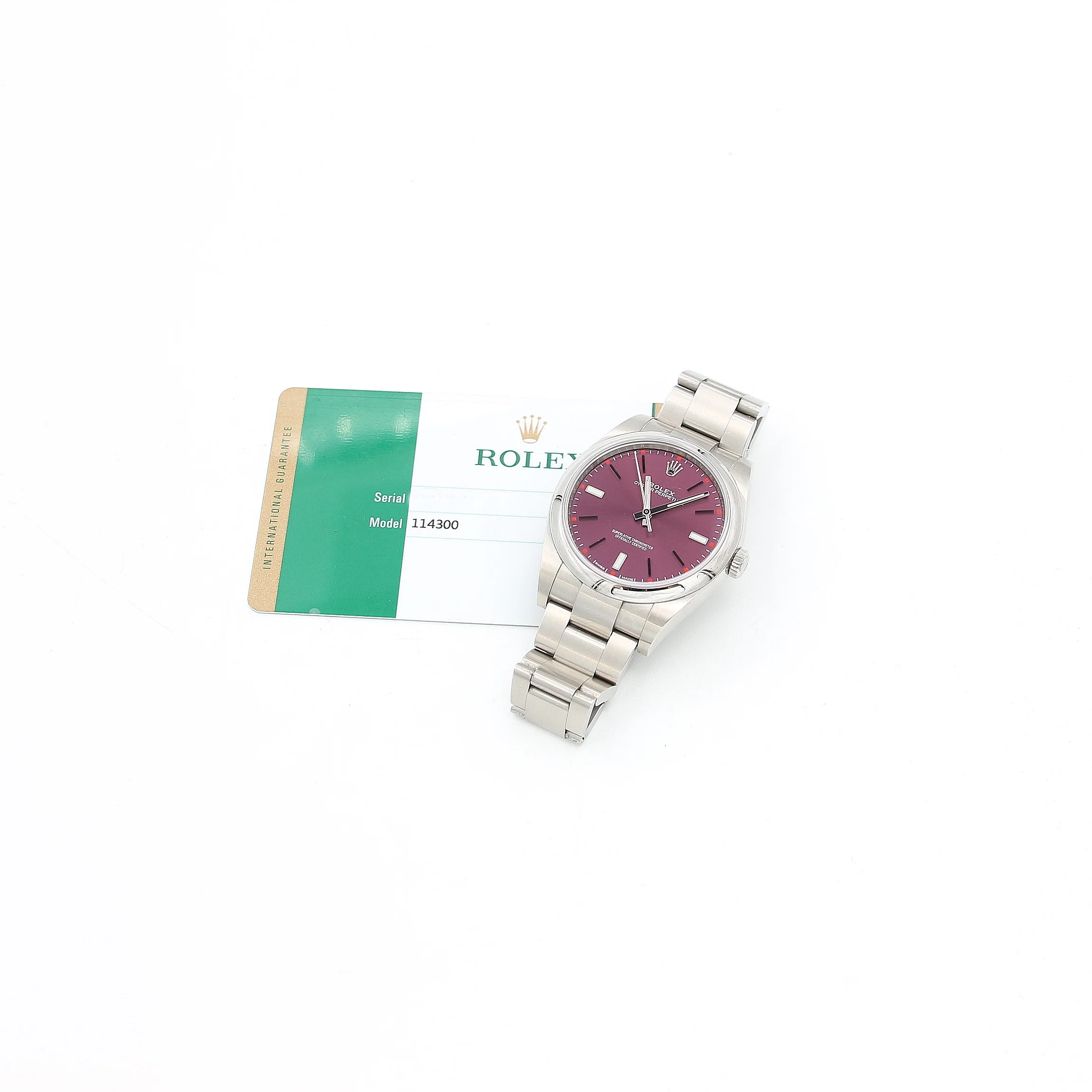 Rolex Oyster Perpetual 114300 Grape Violet Dial with Warranty Rolex - Image 3