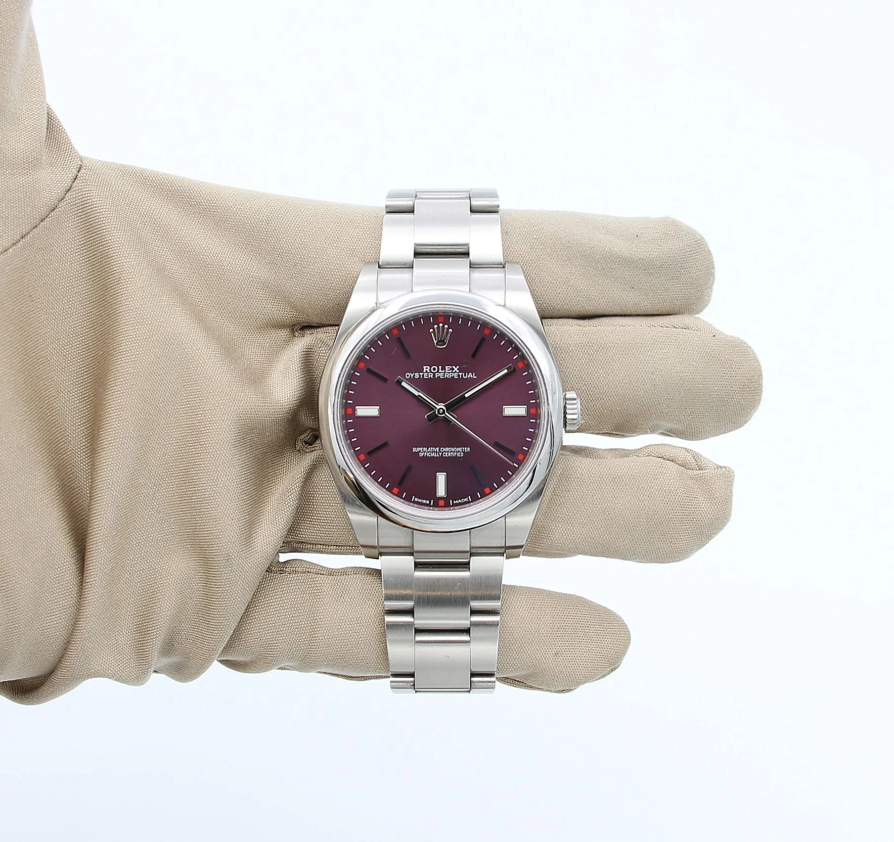 Rolex Oyster Perpetual 114300 Grape Violet Dial with Warranty Rolex - Image 5