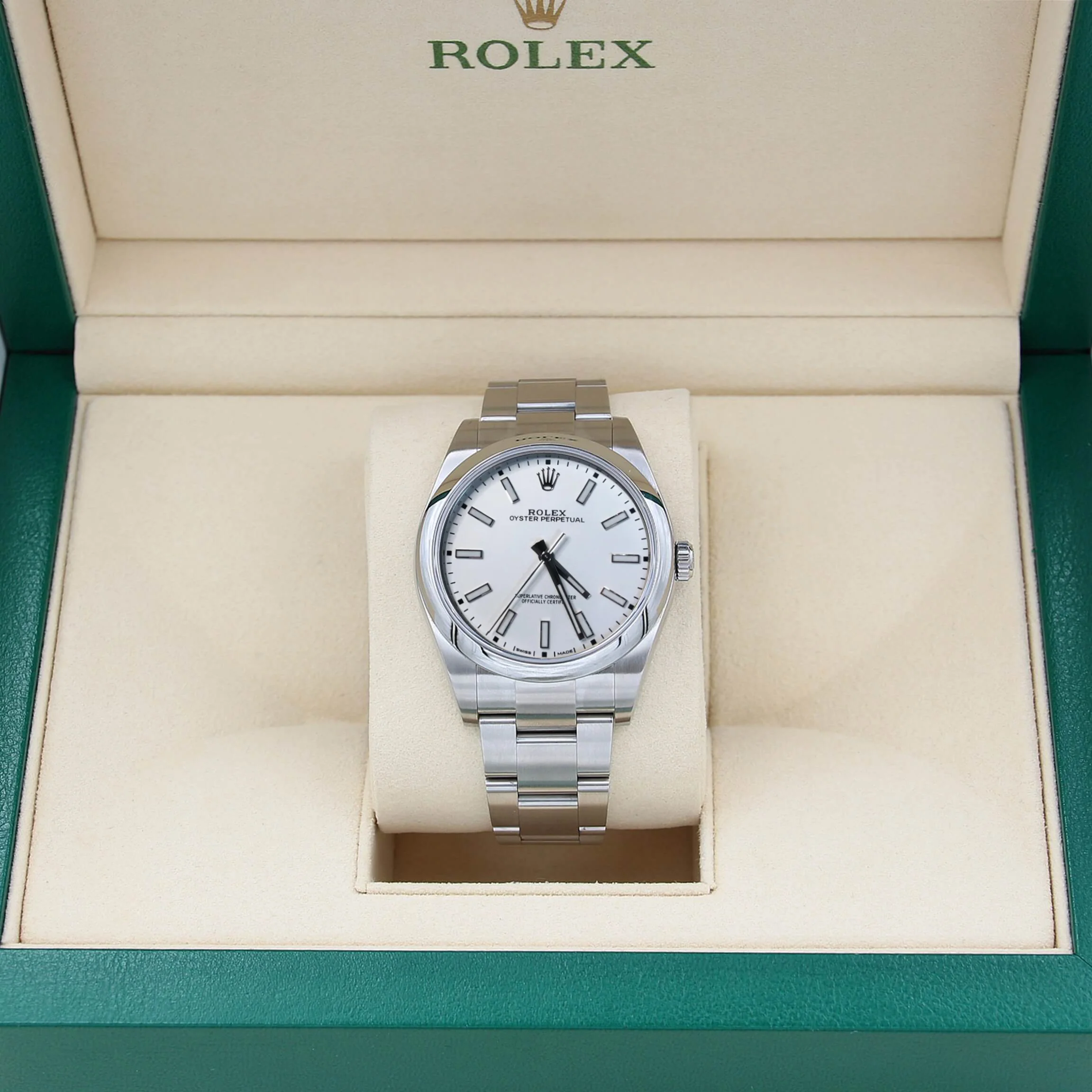 Rolex Oyster Perpetual 114300 White Dial - Full Set - Image 3