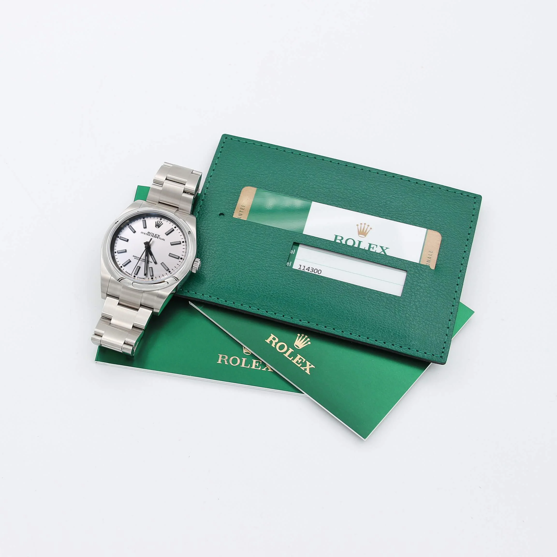 Rolex Oyster Perpetual 114300 White Dial - Full Set - Image 4