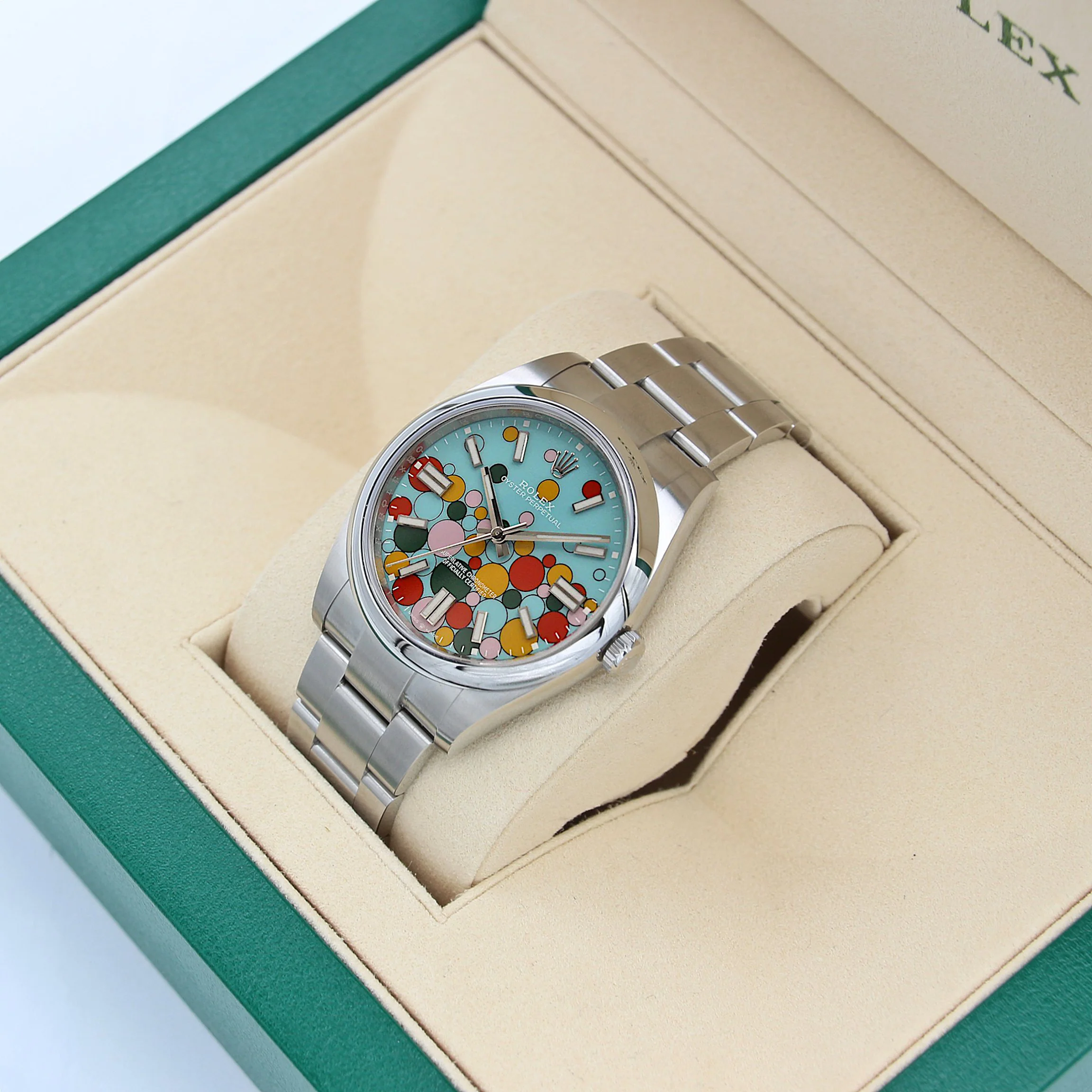 Rolex Oyster Perpetual 124300 - Celebration Dial - Full set - Image 2
