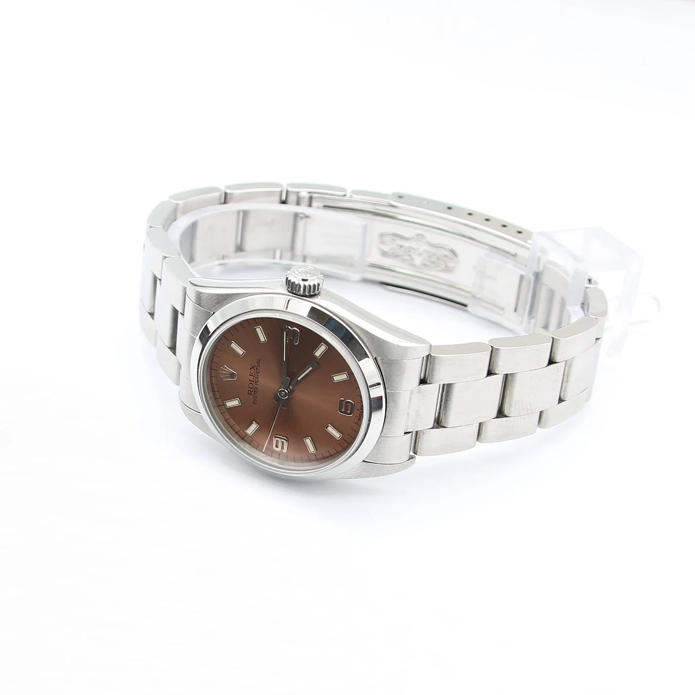 Rolex Oyster Perpetual 31 ref. 67480 Salmon 3-6-9 Dial - Full Set - Image 3