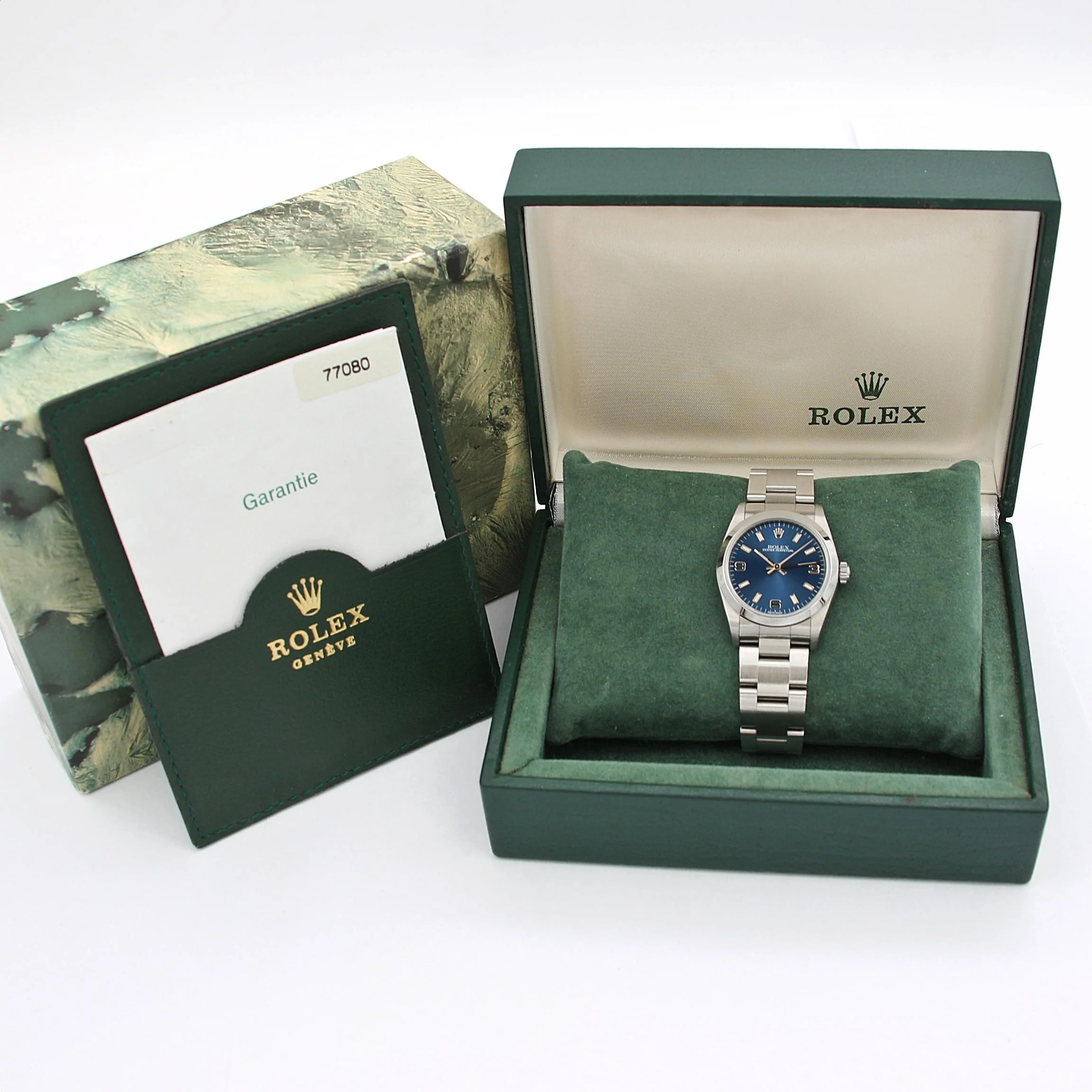 Rolex Oyster Perpetual 31 ref. 77080 Blue Arabic - Full Set - Image 2