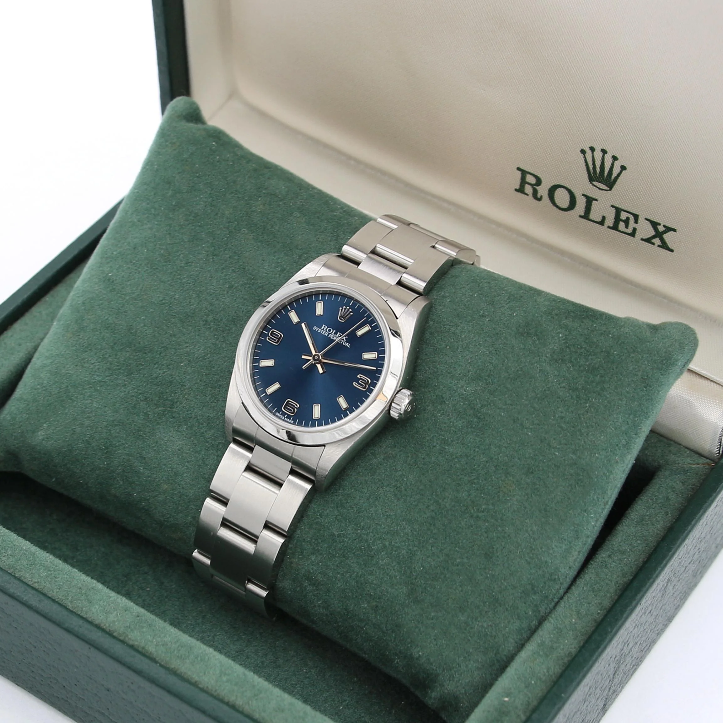 Rolex Oyster Perpetual 31 ref. 77080 Blue Arabic - Full Set - Image 3