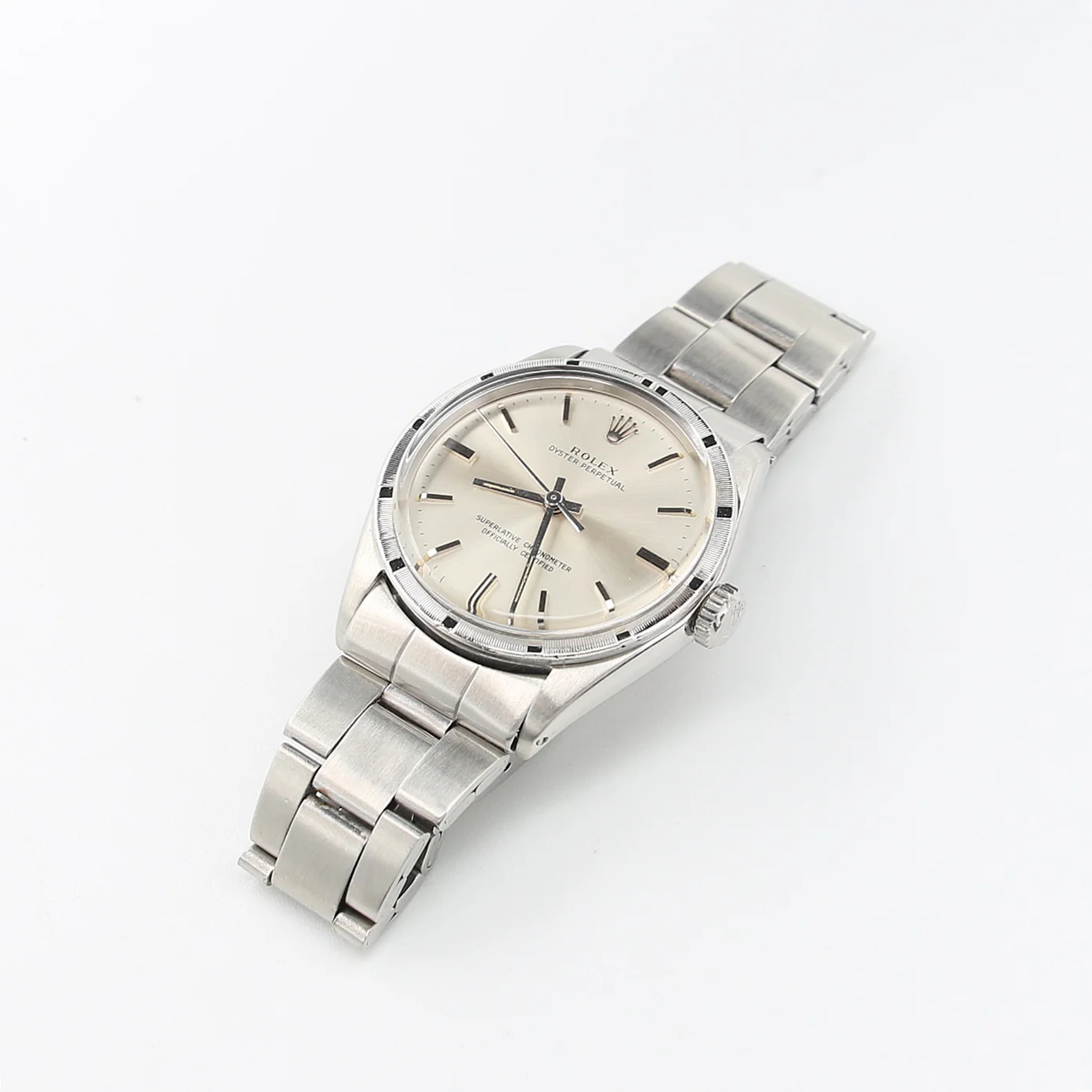 Rolex Oyster Perpetual 34 ref. 1007 Silver Dial - Oyster Bracelet - Image 4