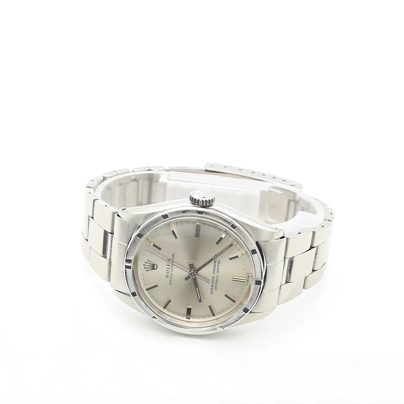 Rolex Oyster Perpetual 34 ref. 1007 Silver Dial - Oyster Bracelet - Image 6