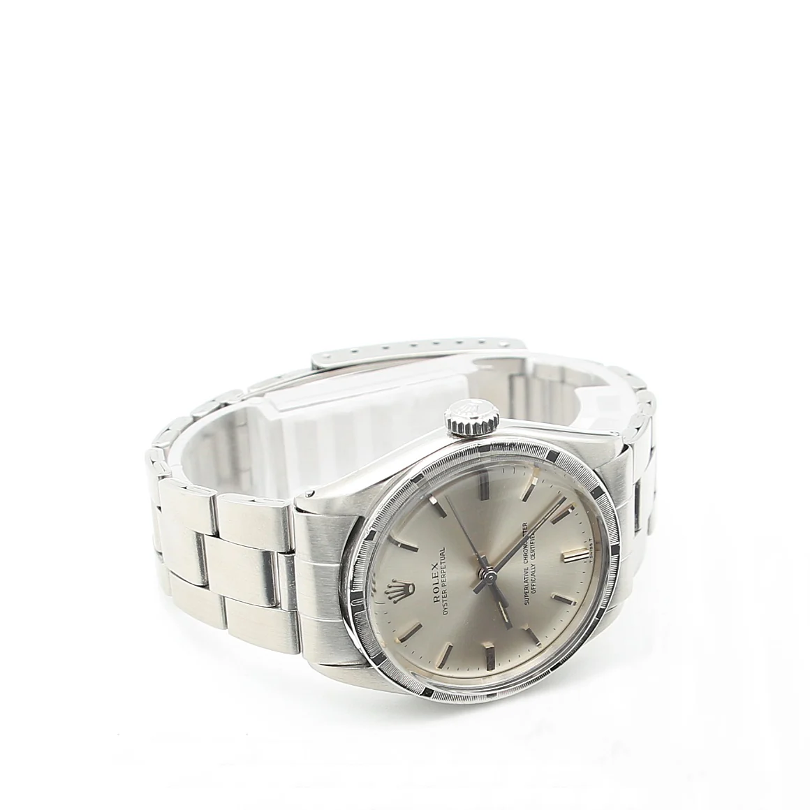 Rolex Oyster Perpetual 34 ref. 1007 Silver Dial - Oyster Bracelet - Image 7