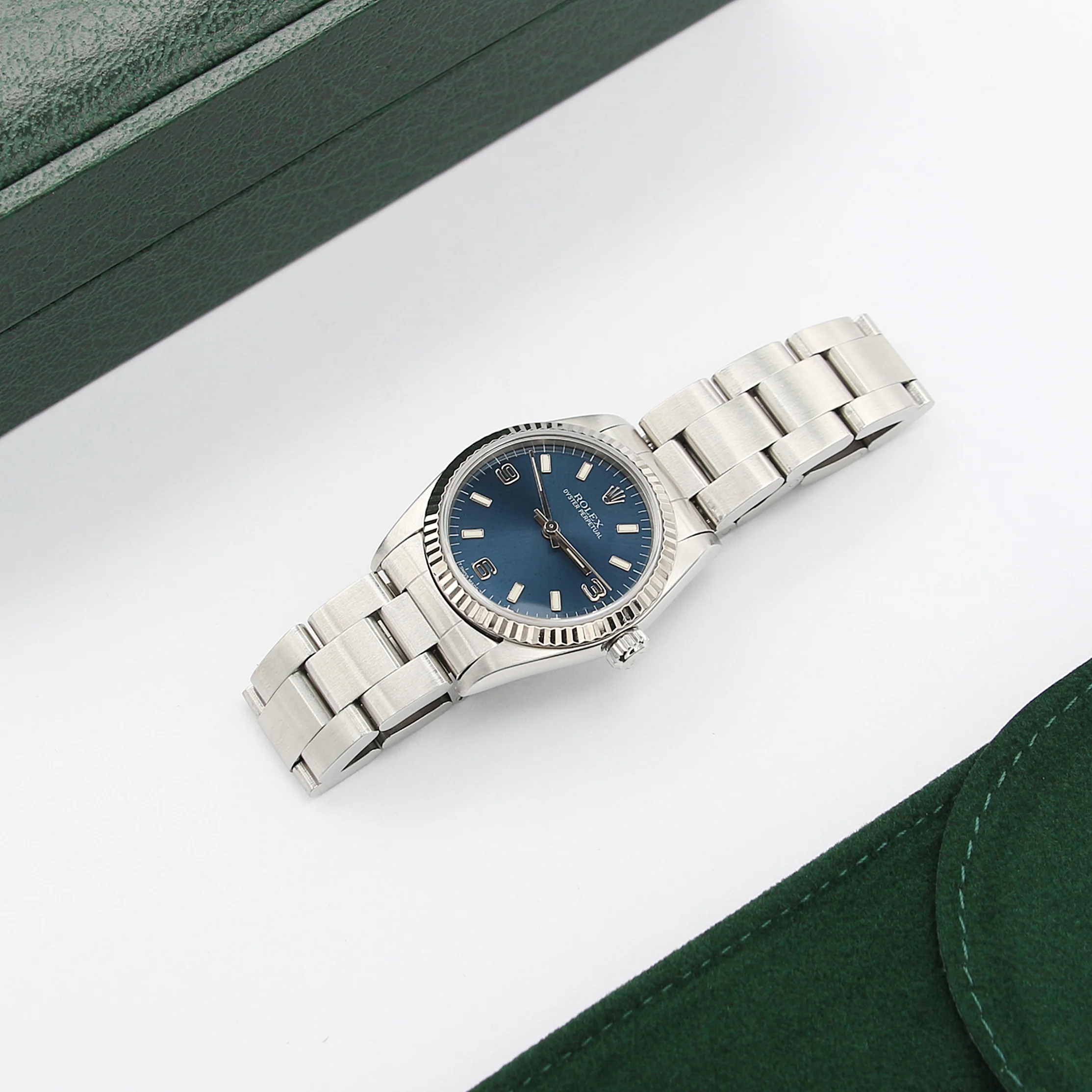 Rolex Oyster perpetual 67514 Blue Dial Oyster bracelet - Image 4